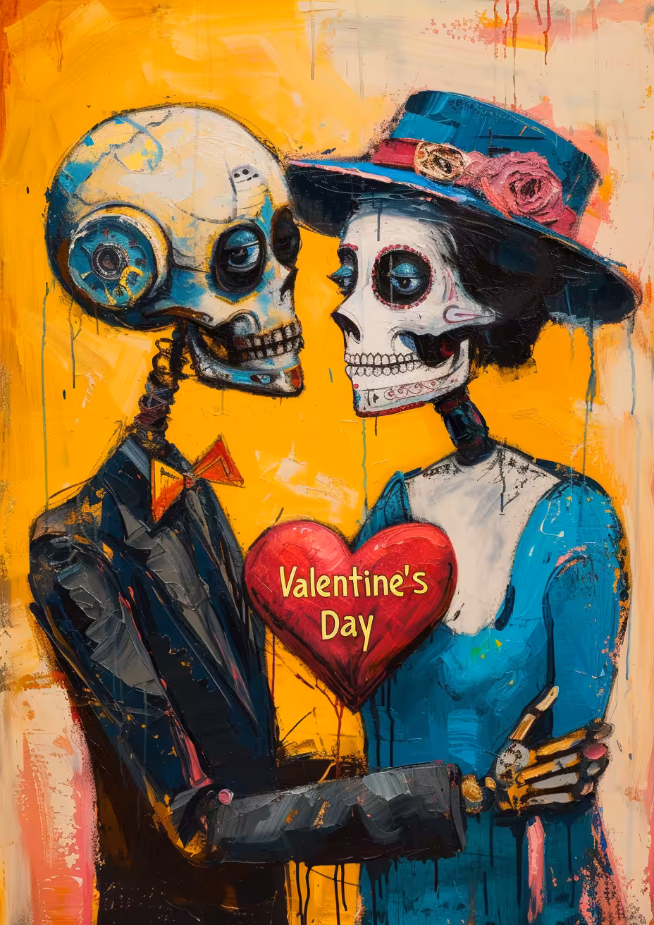 Skull in love