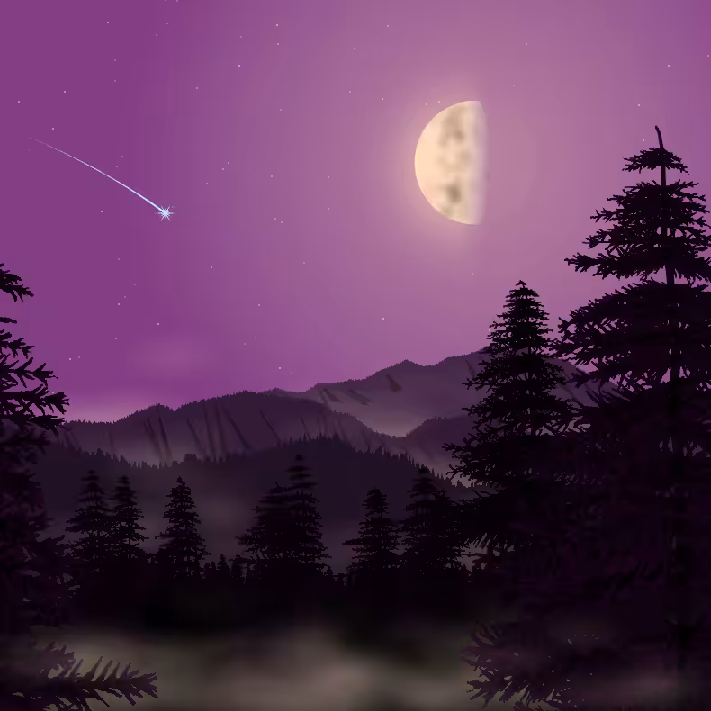 Moonlit Mountains #26