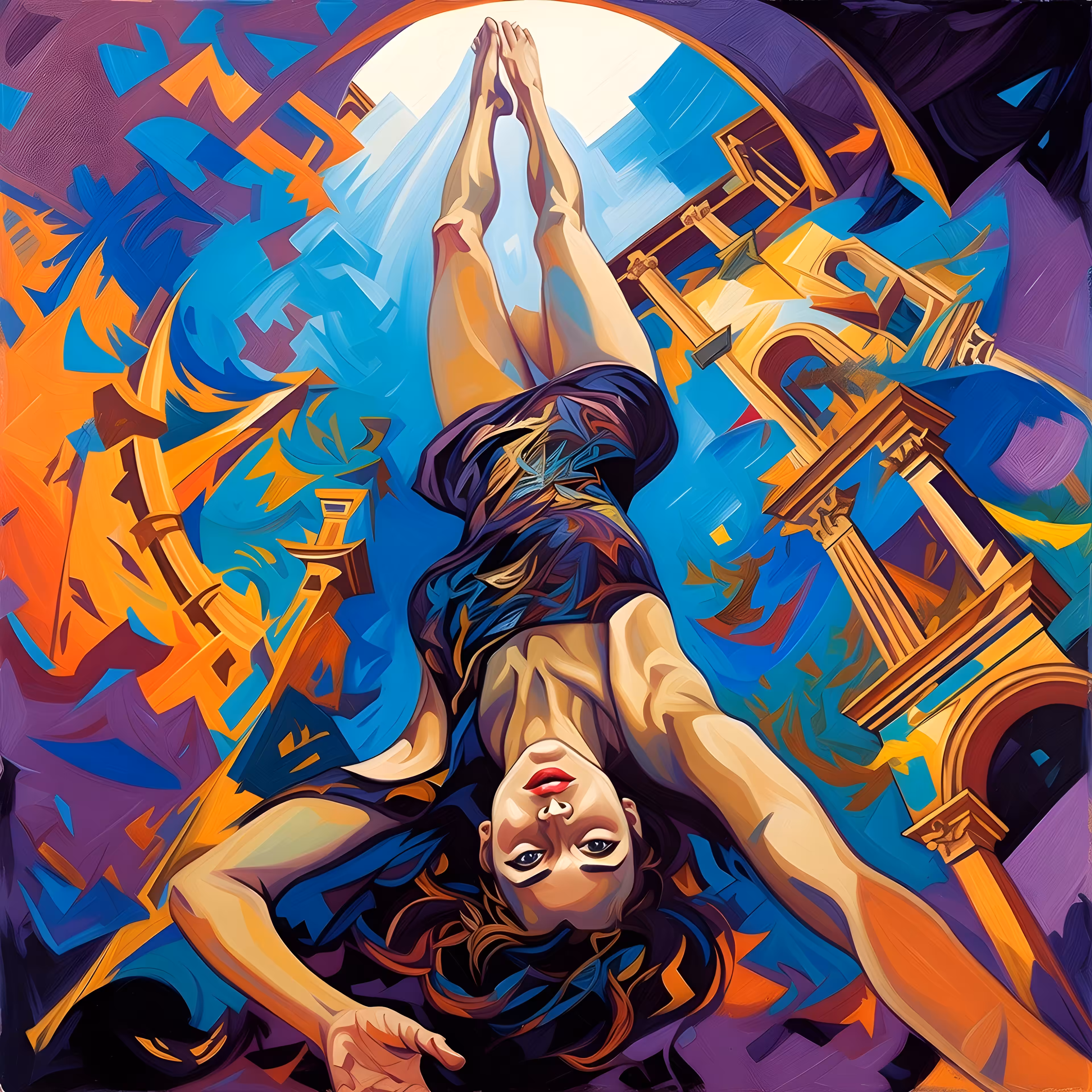 Falling Through the Painted Gate