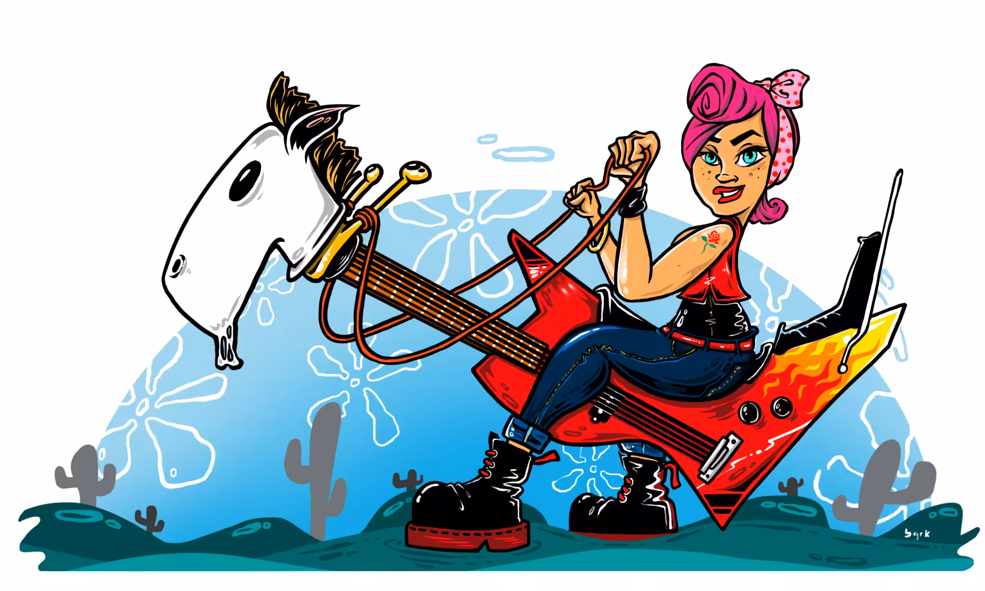 BGRK GUITAR HORSE