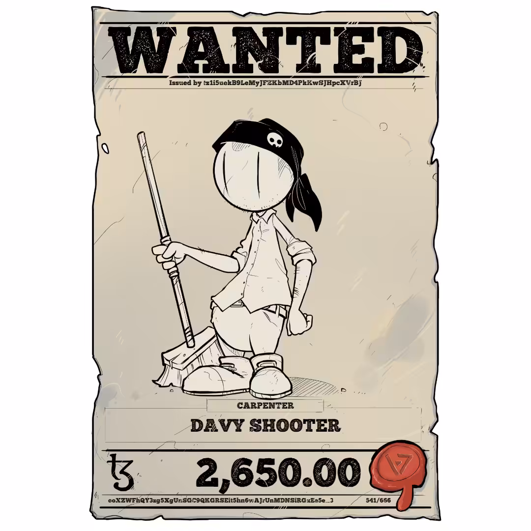 DAVY SHOOTER | TEZOS PIRATE 541/666