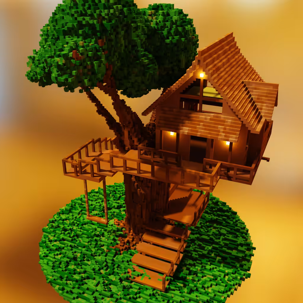 Voxel Art_Tree House