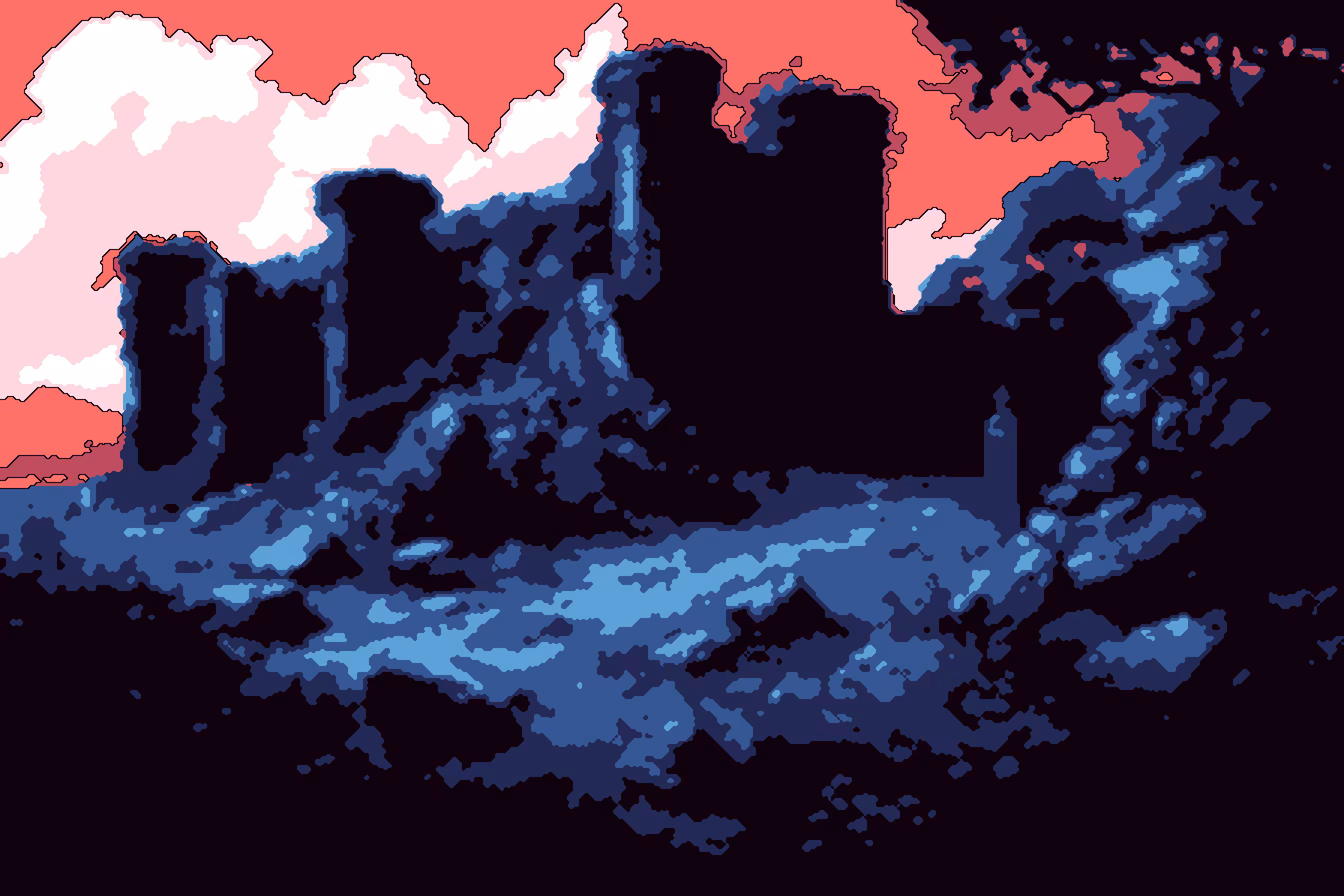 Abstract Pixel Landscapes #2