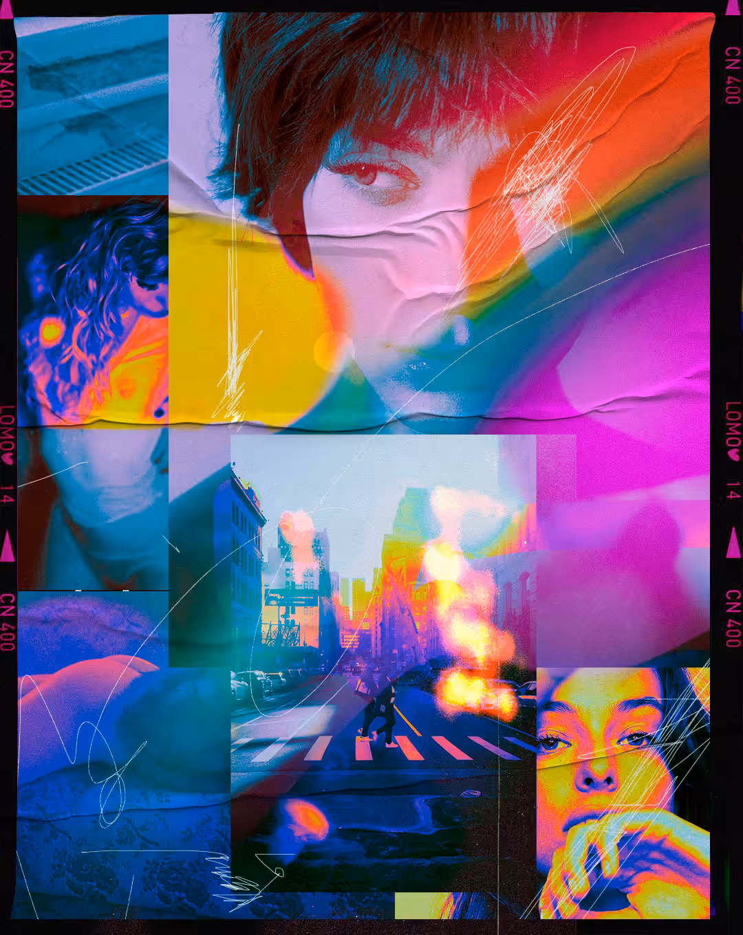 Collage colors