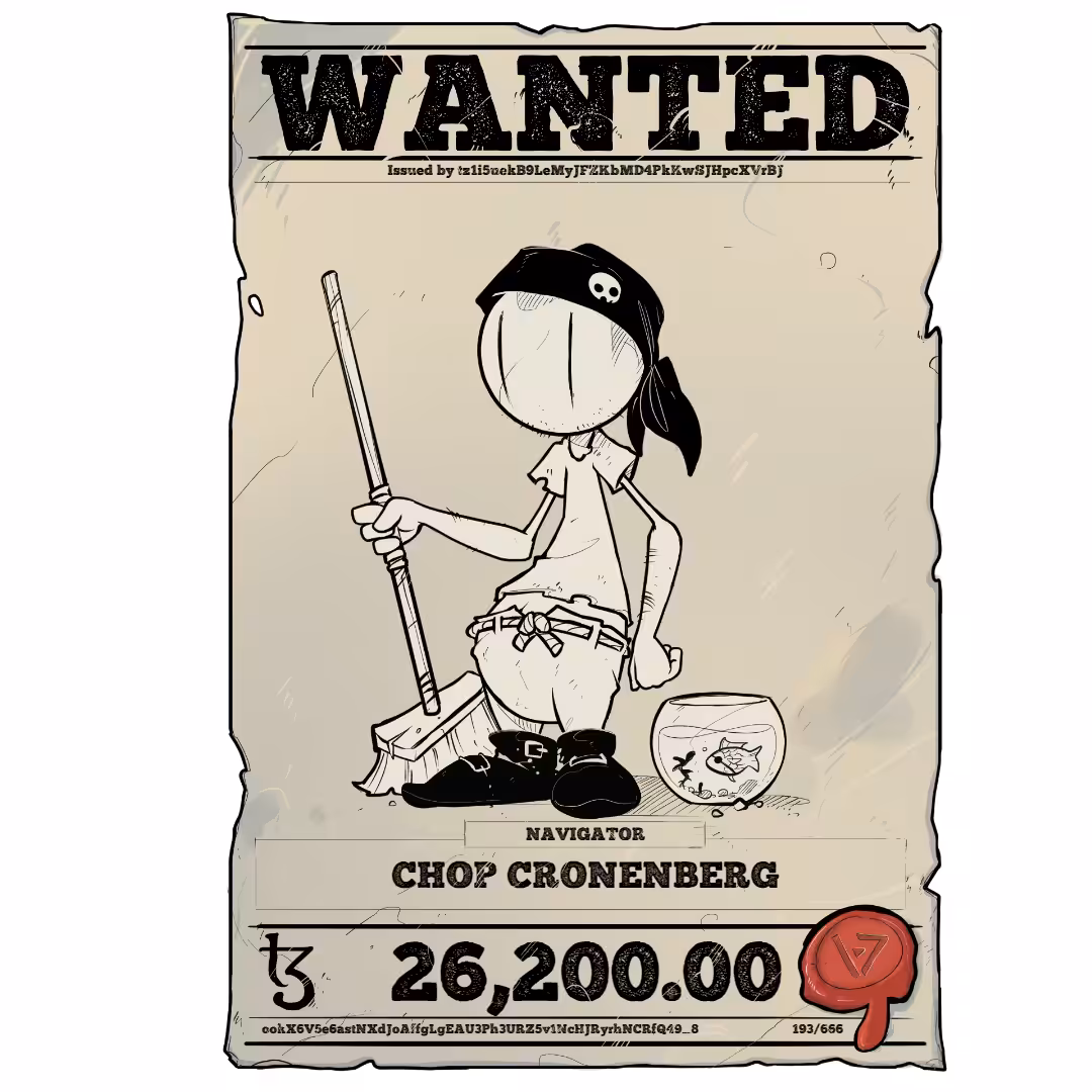 CHOP CRONENBERG | TEZOS PIRATE 193/666