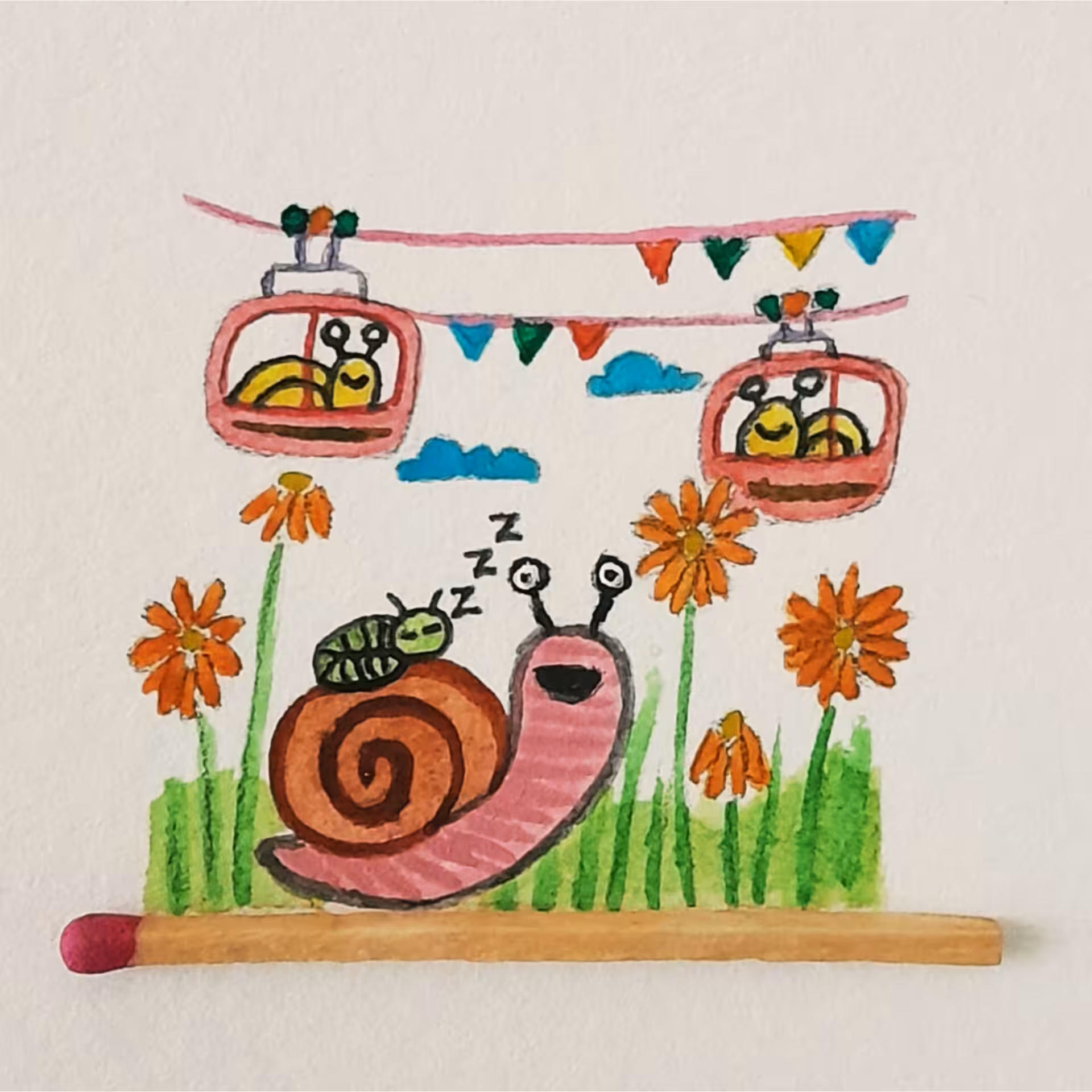  Matchstick: Snail 3
