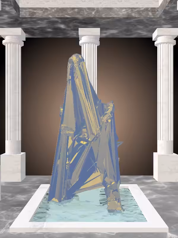 HeavenComputer: The Fragmented Kicking Sunlit Cobalt Man #7388