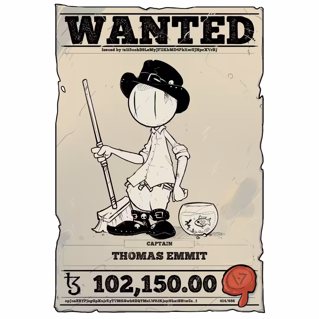 THOMAS EMMIT | TEZOS PIRATE 414/666