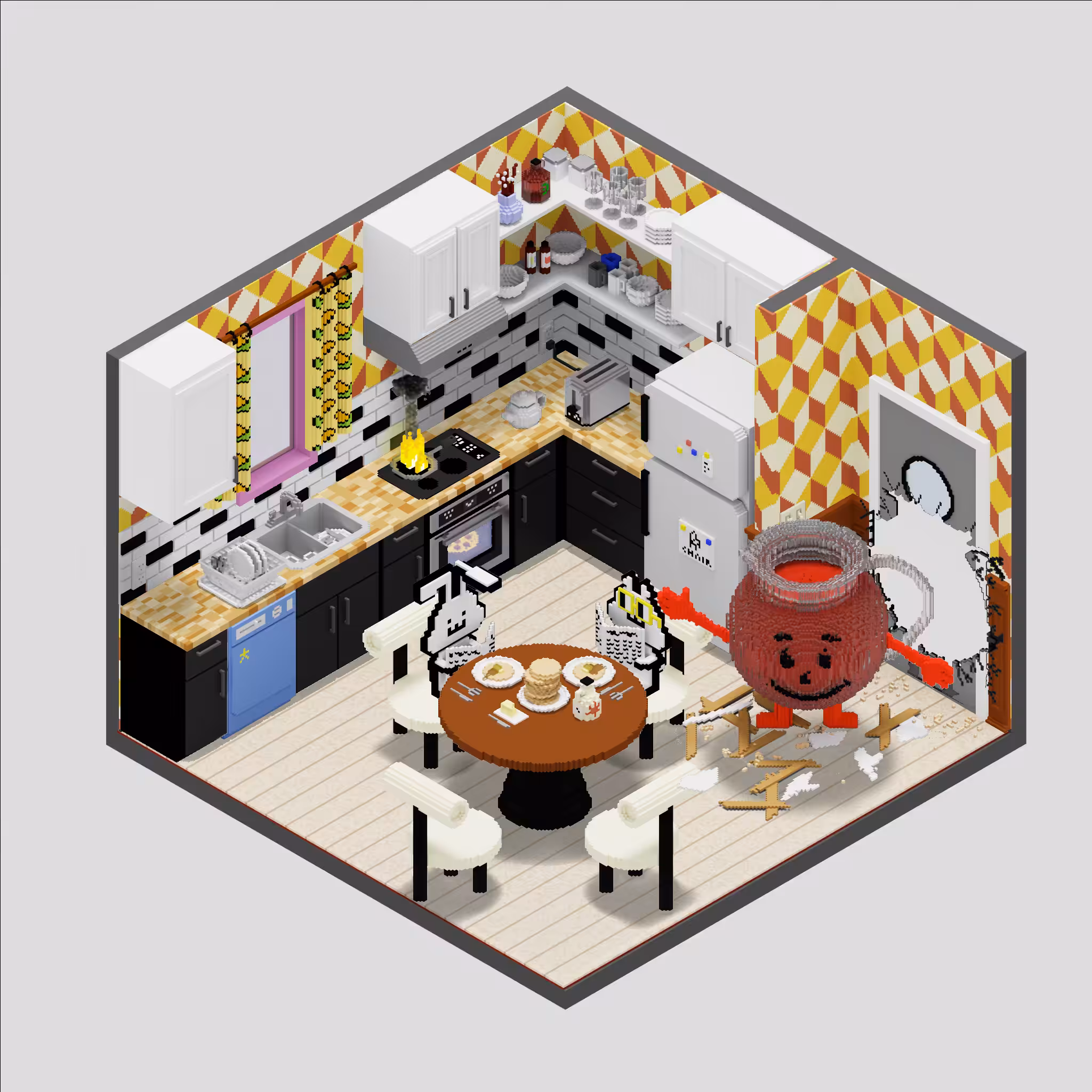 Many-Rooms Interpretation: Kitchen: Kitchen #14