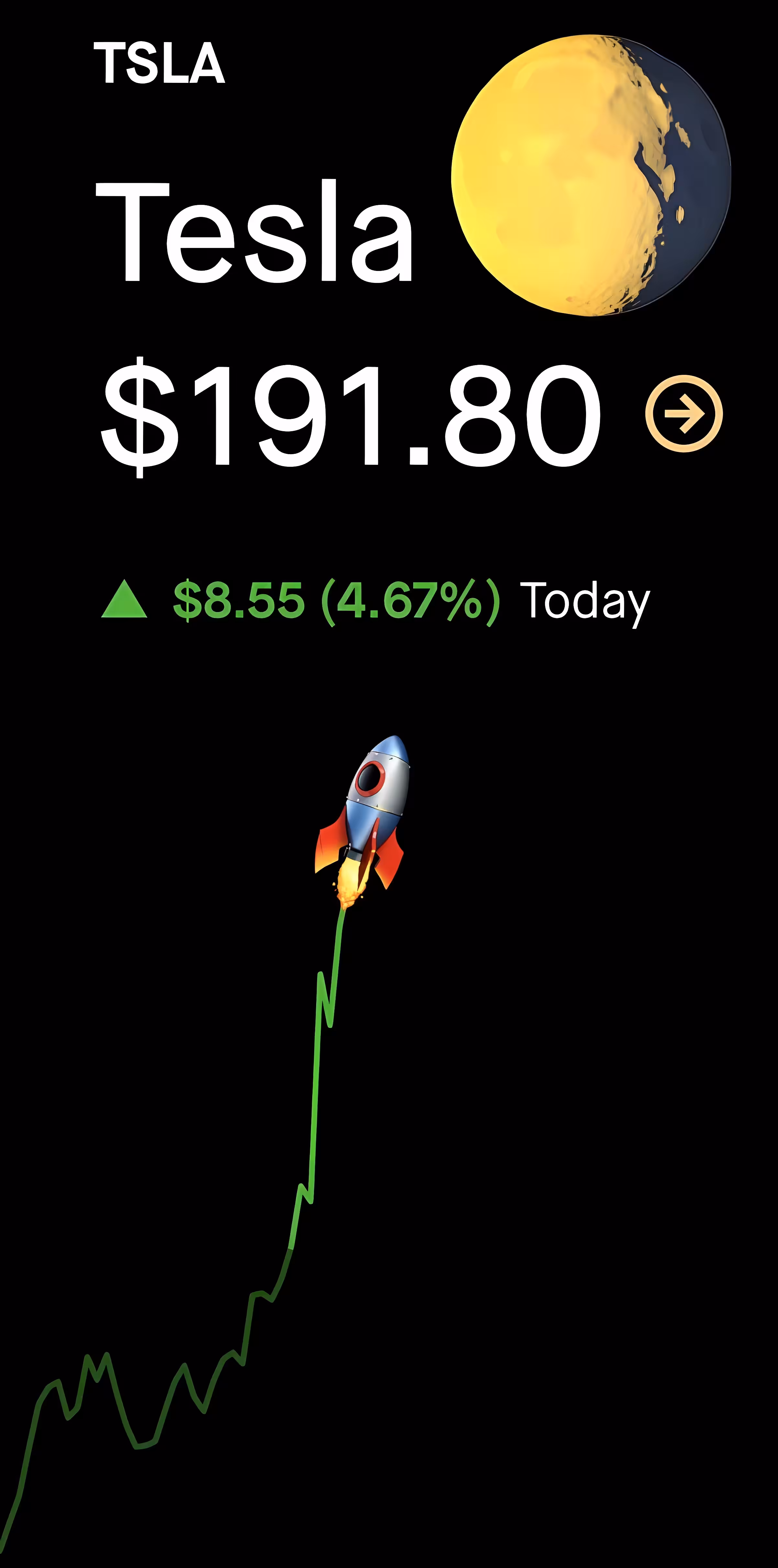 TESLA TO THE MOON