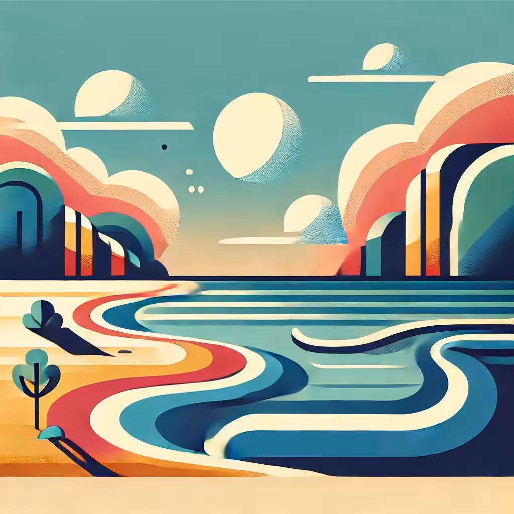 Colorful Coastline