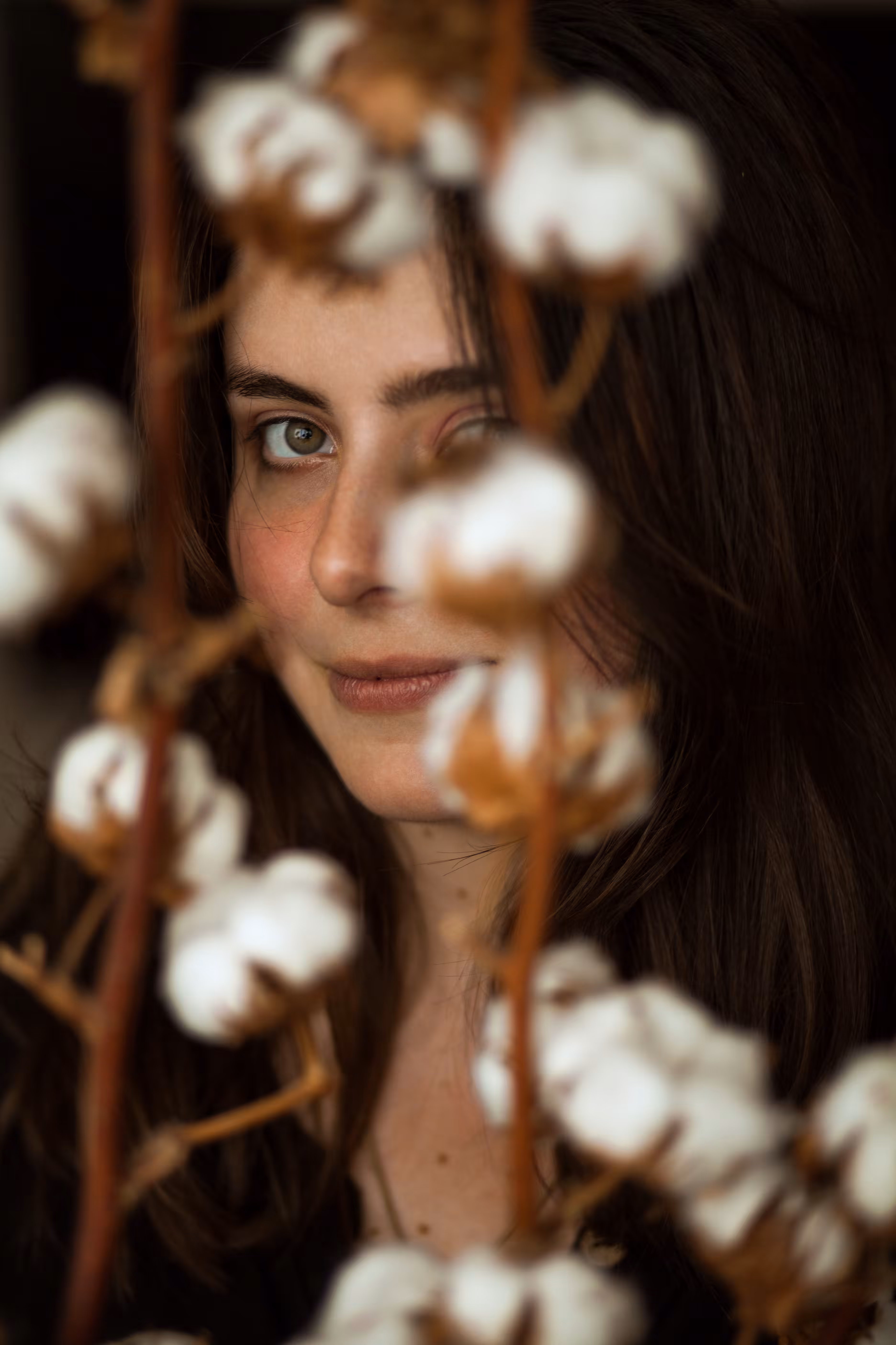 Girl with cotton