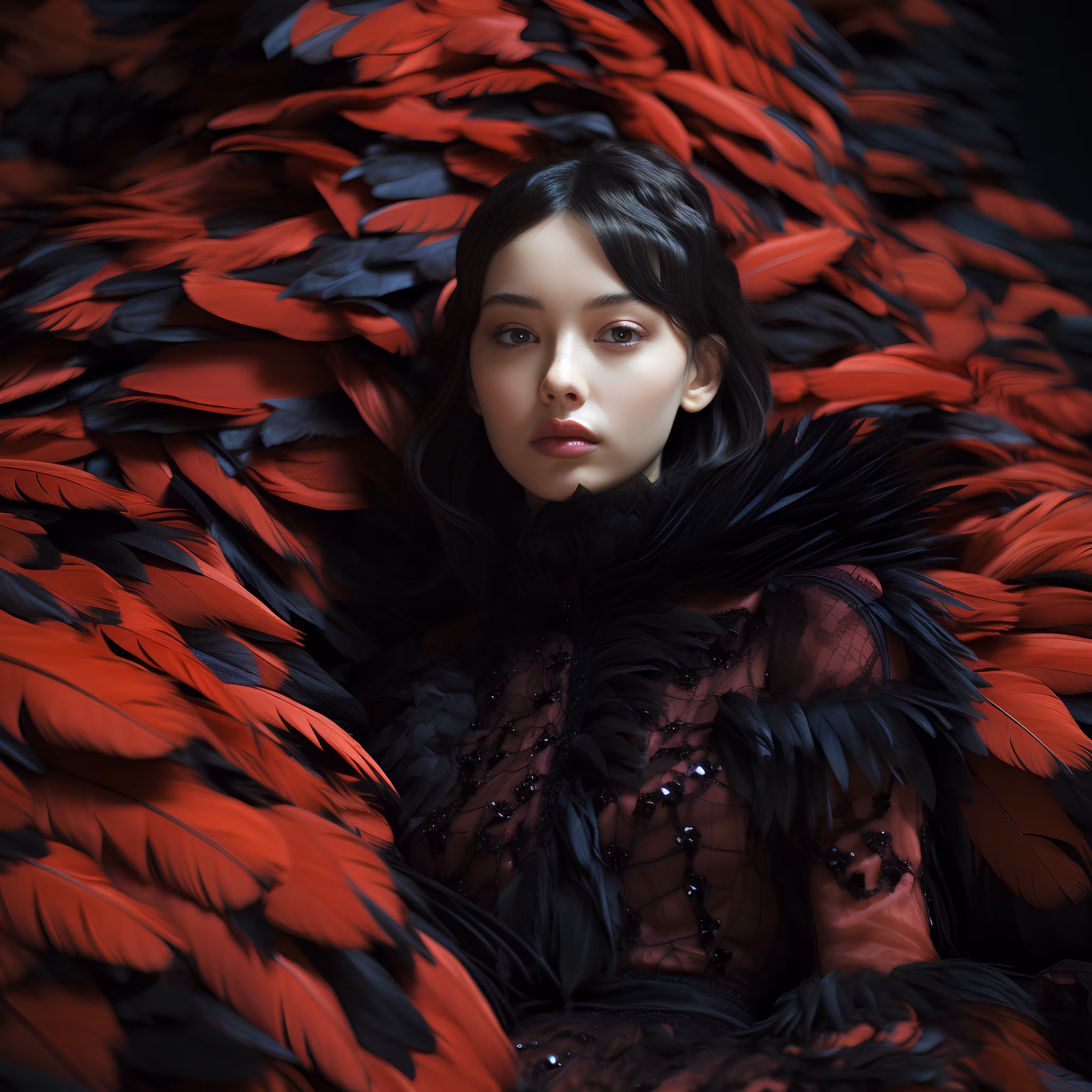 Heather in Feathers