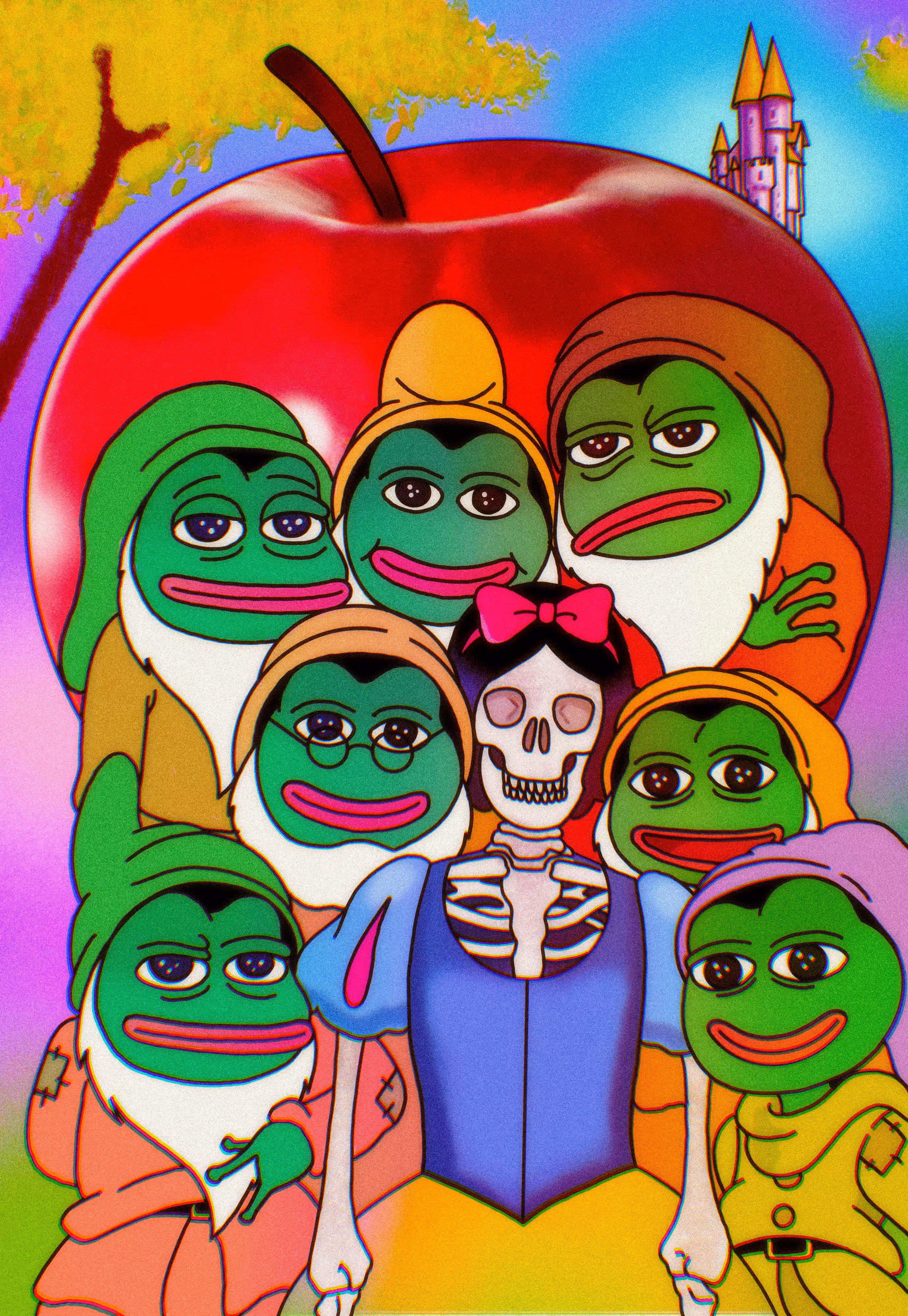 Skeleton White and The Seven Pepe