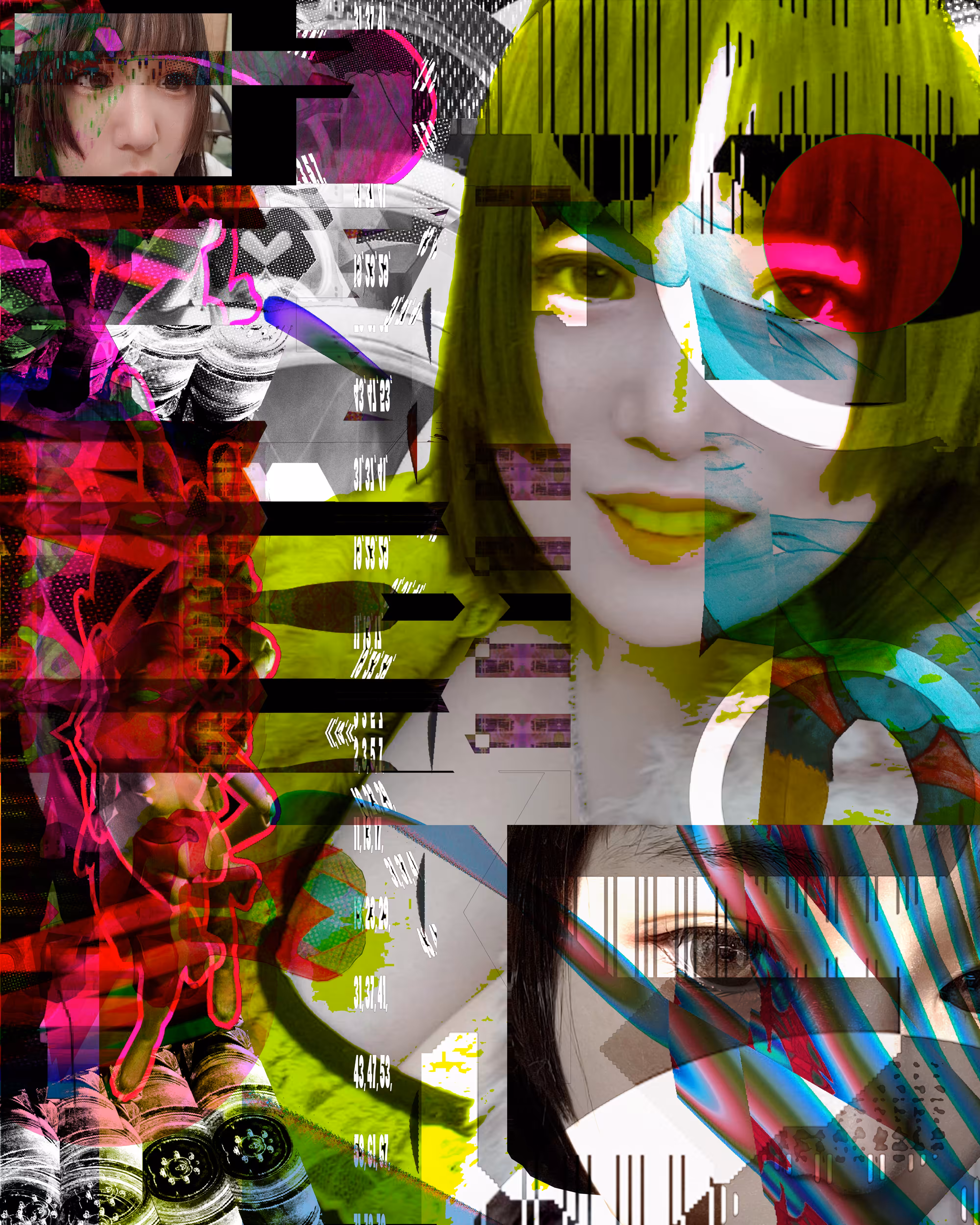 Selfie Series: Selfie:10「green yellow」model:あおいうに