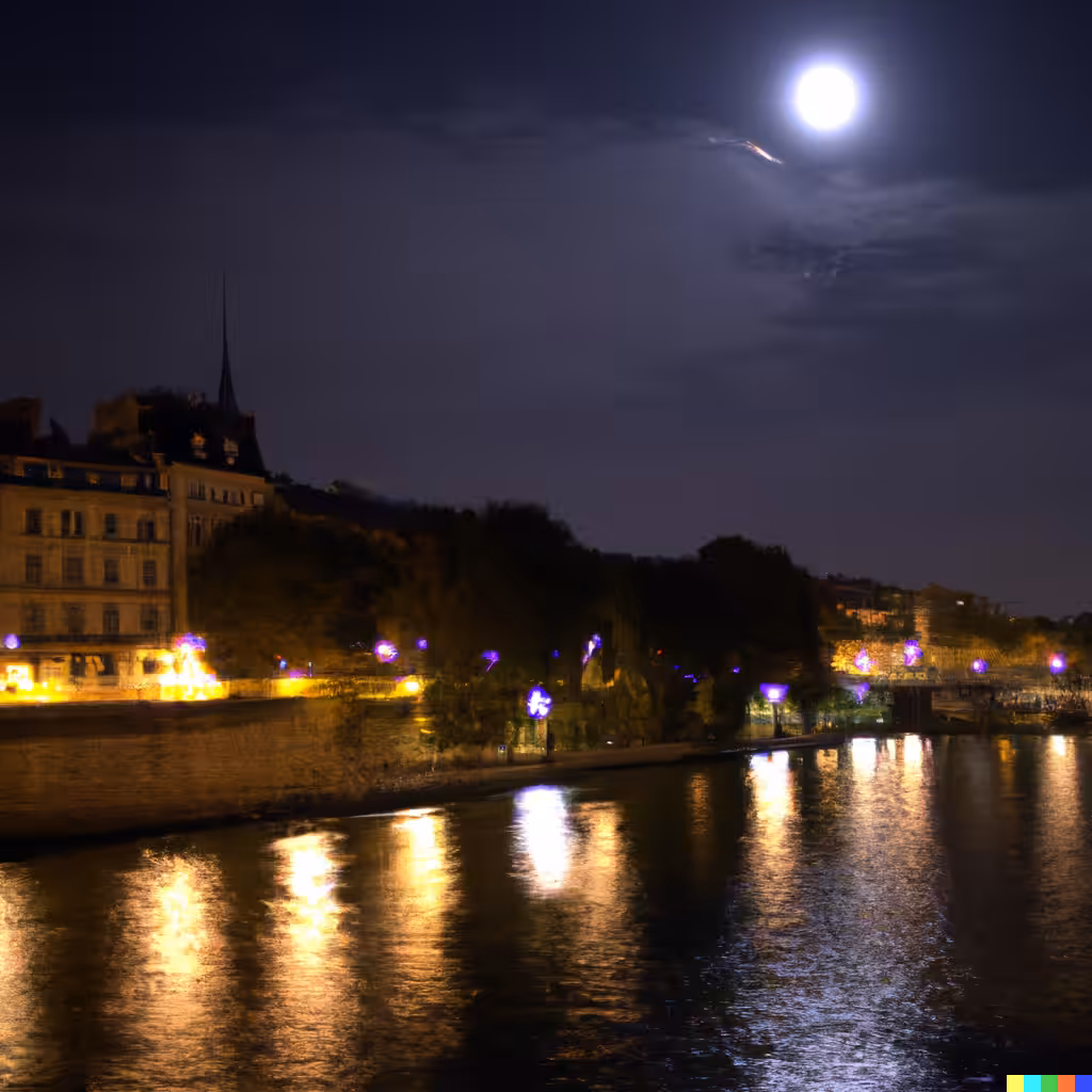 Moonlit Seine No. 4