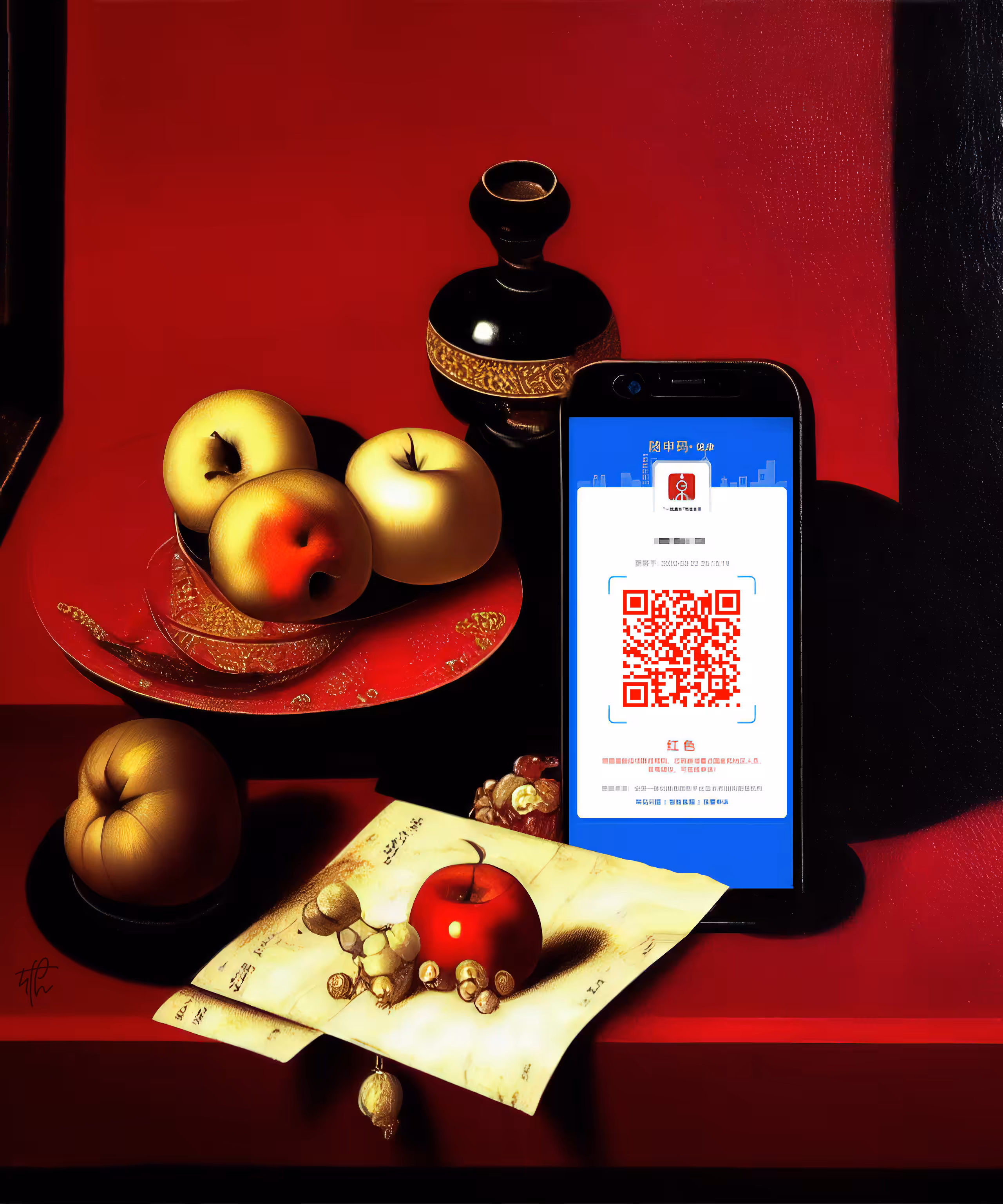 Still life with Apples