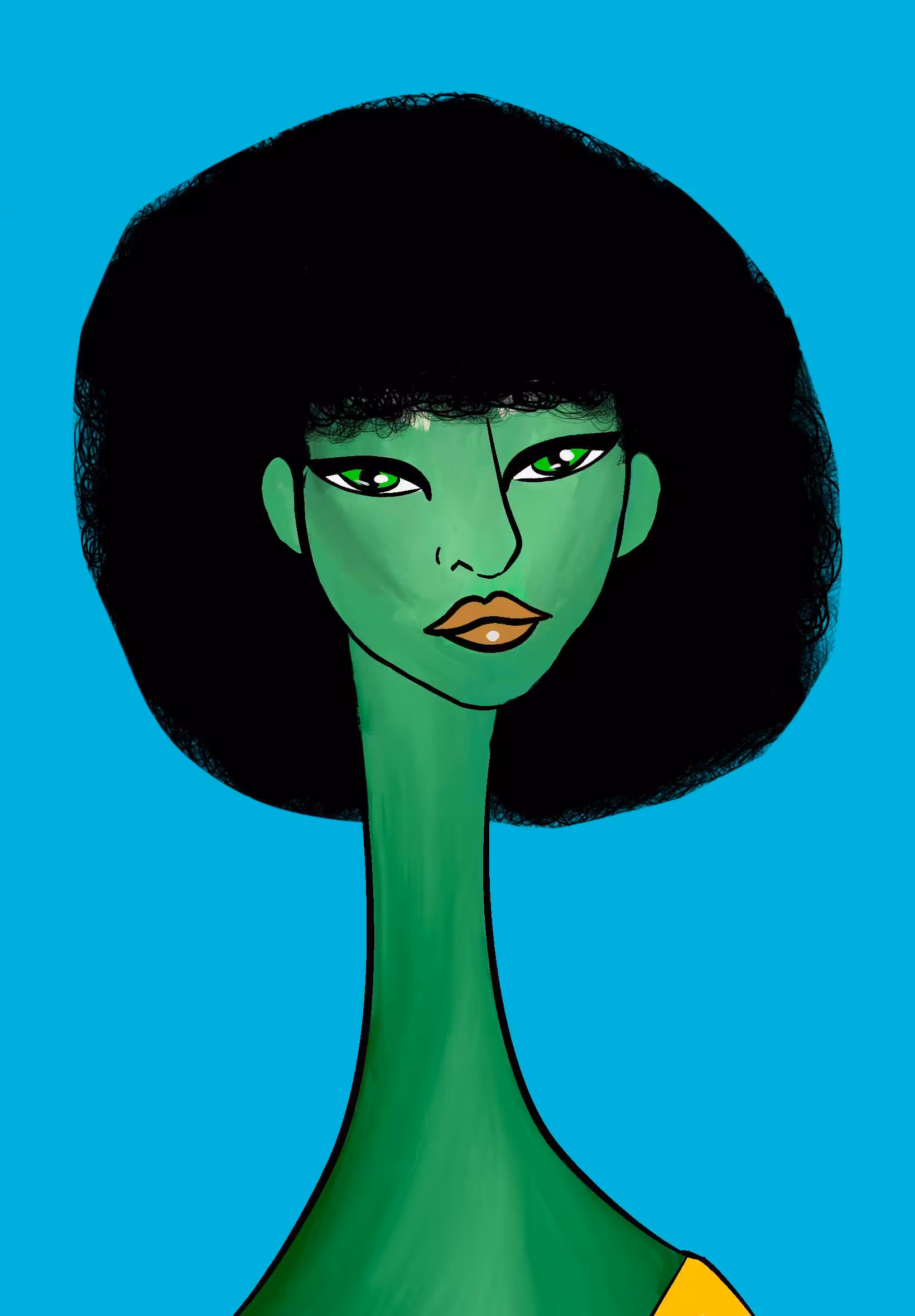 Long Neckie Lady #835
