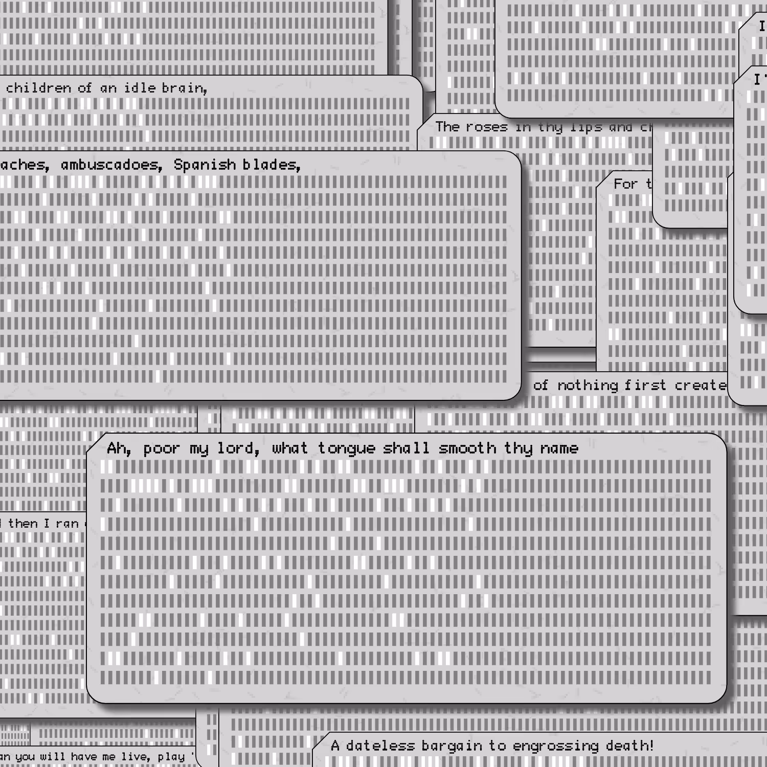 Romeo and Juliet on Punched Cards (Free) #49