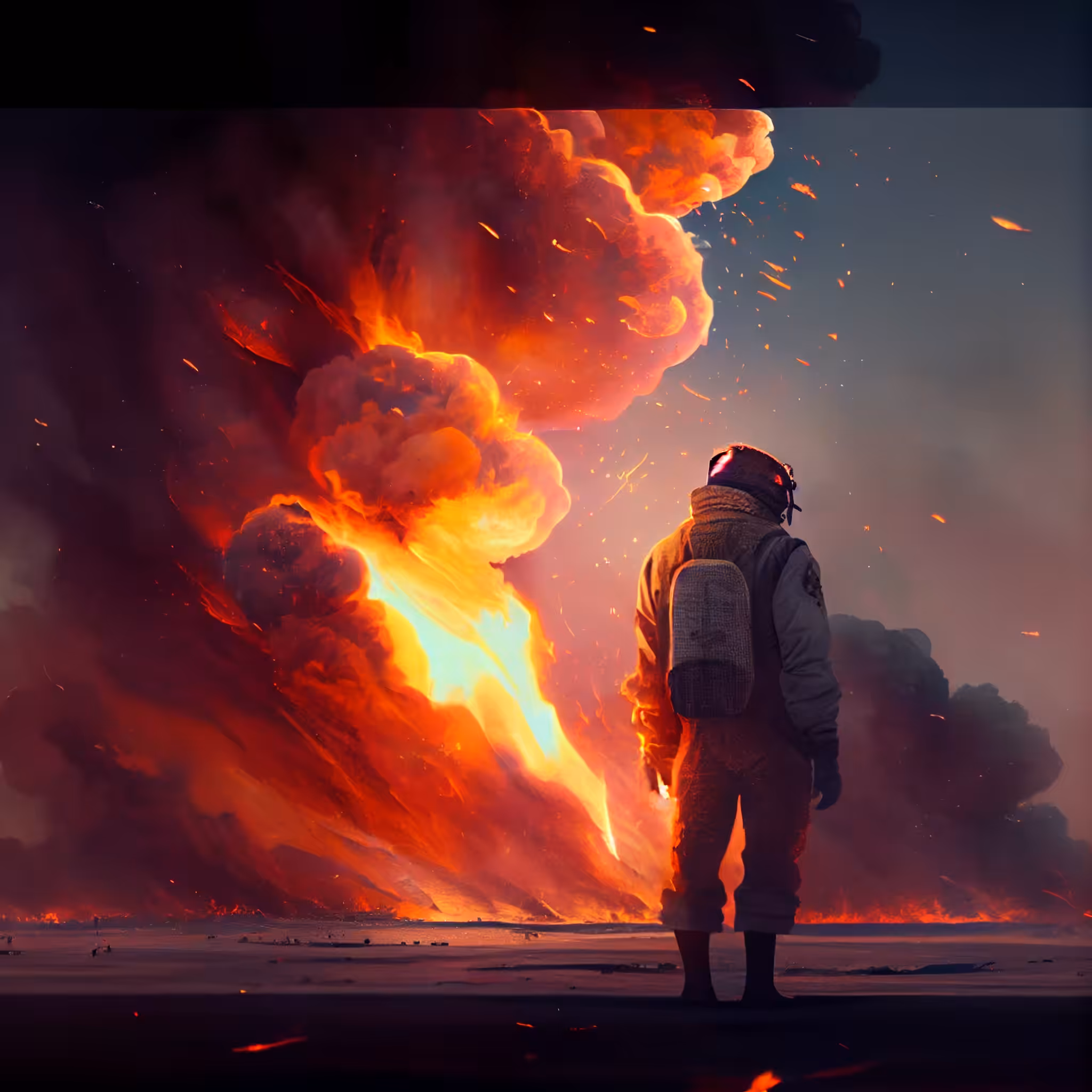 quiet burning -謐かなる燃焼- by AI