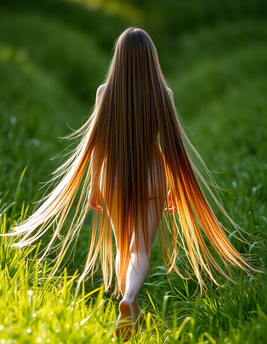 A girl in a farm