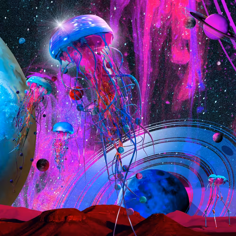 Off World Space jellyfish