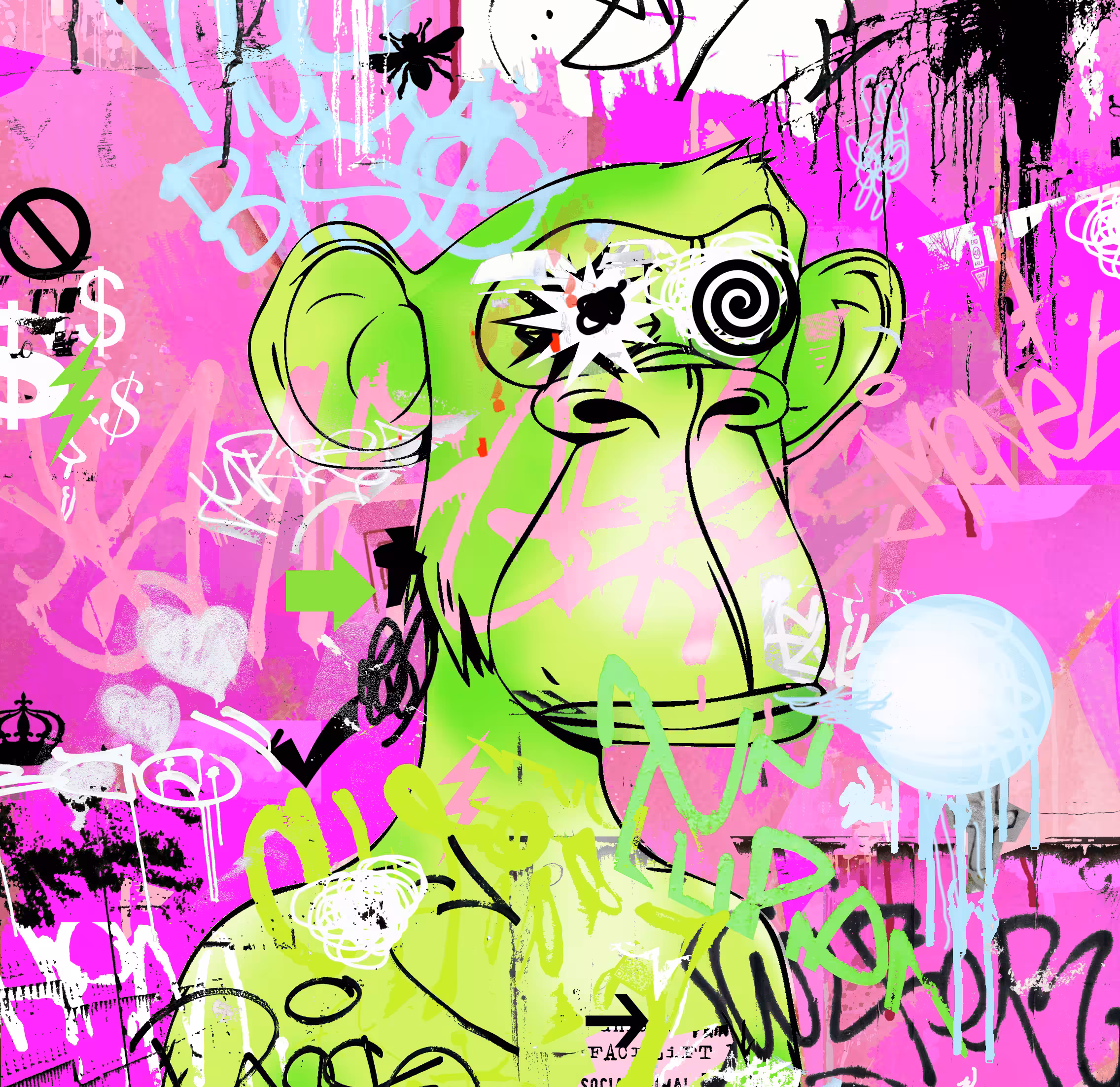 Ape 004 (Bubblegum Punk II)
