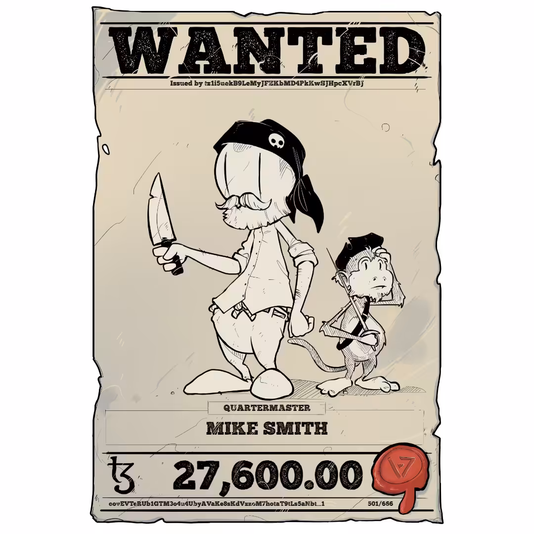 MIKE SMITH | TEZOS PIRATE 501/666
