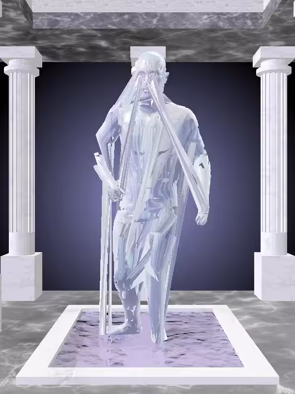 HeavenComputer: The Injured Melted Blue Man #5937