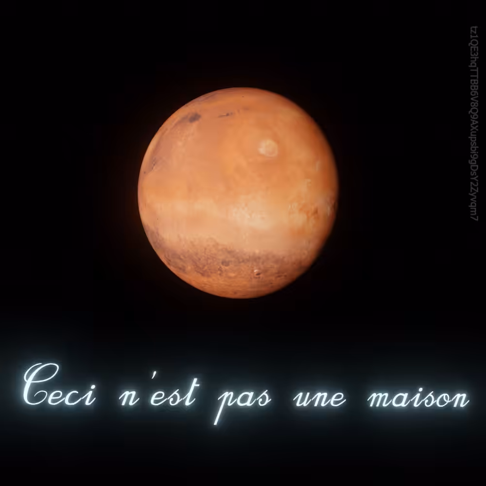 Ceci n'est pas une maison, 2021, by Playades 