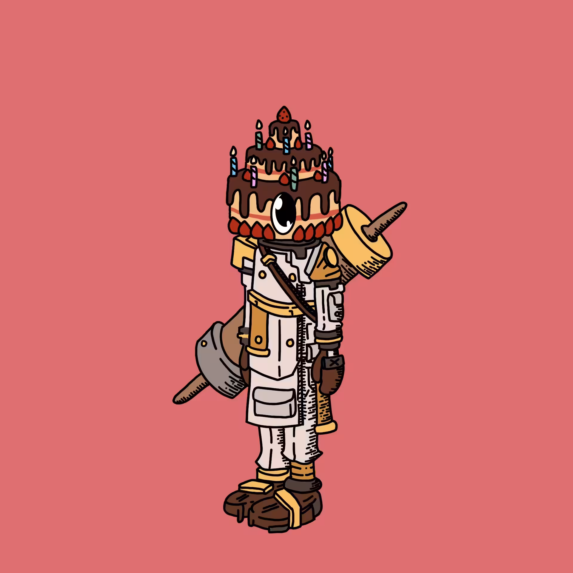 Pastry chef one eyed guy #00008