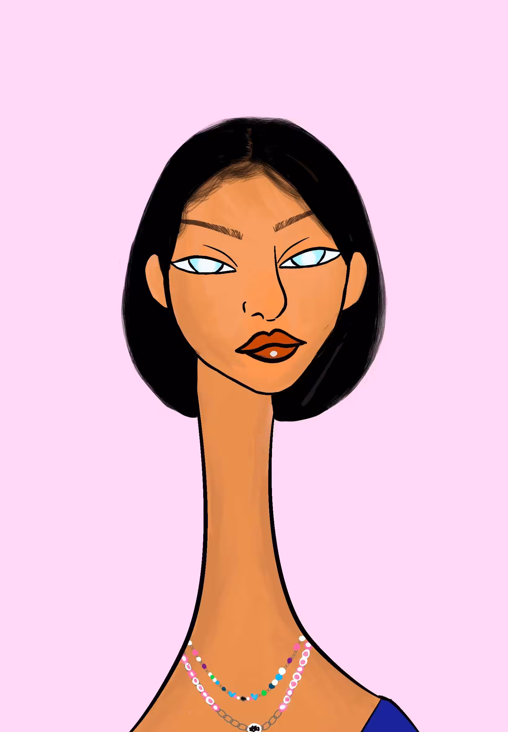 Long Neckie Ladies: Long Neckie Lady #3118
