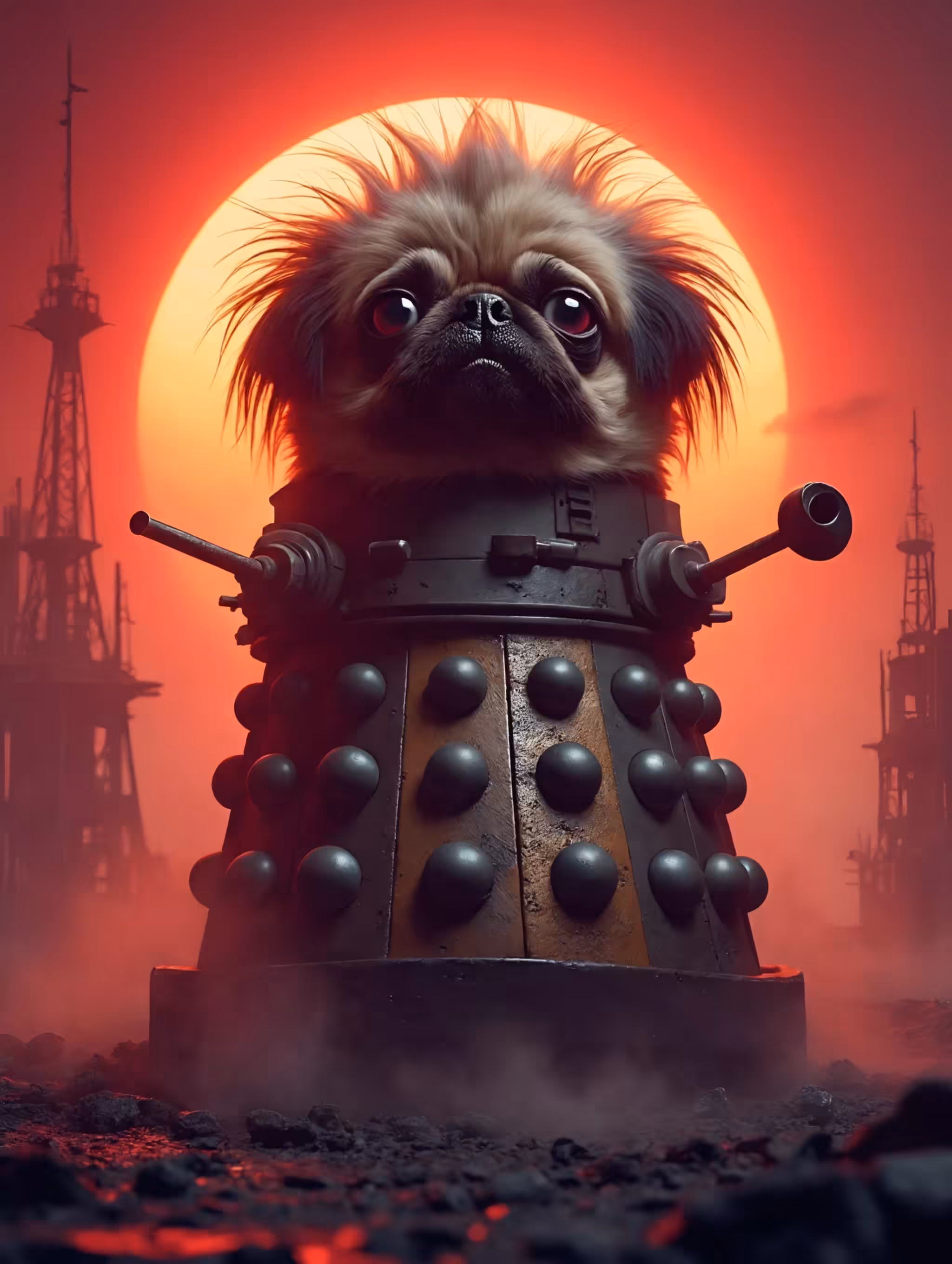 Dalek the Pug - Wild LE