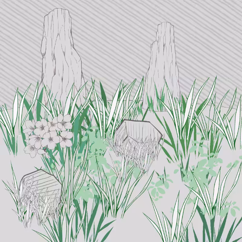 Wild Grass and Rubble #55