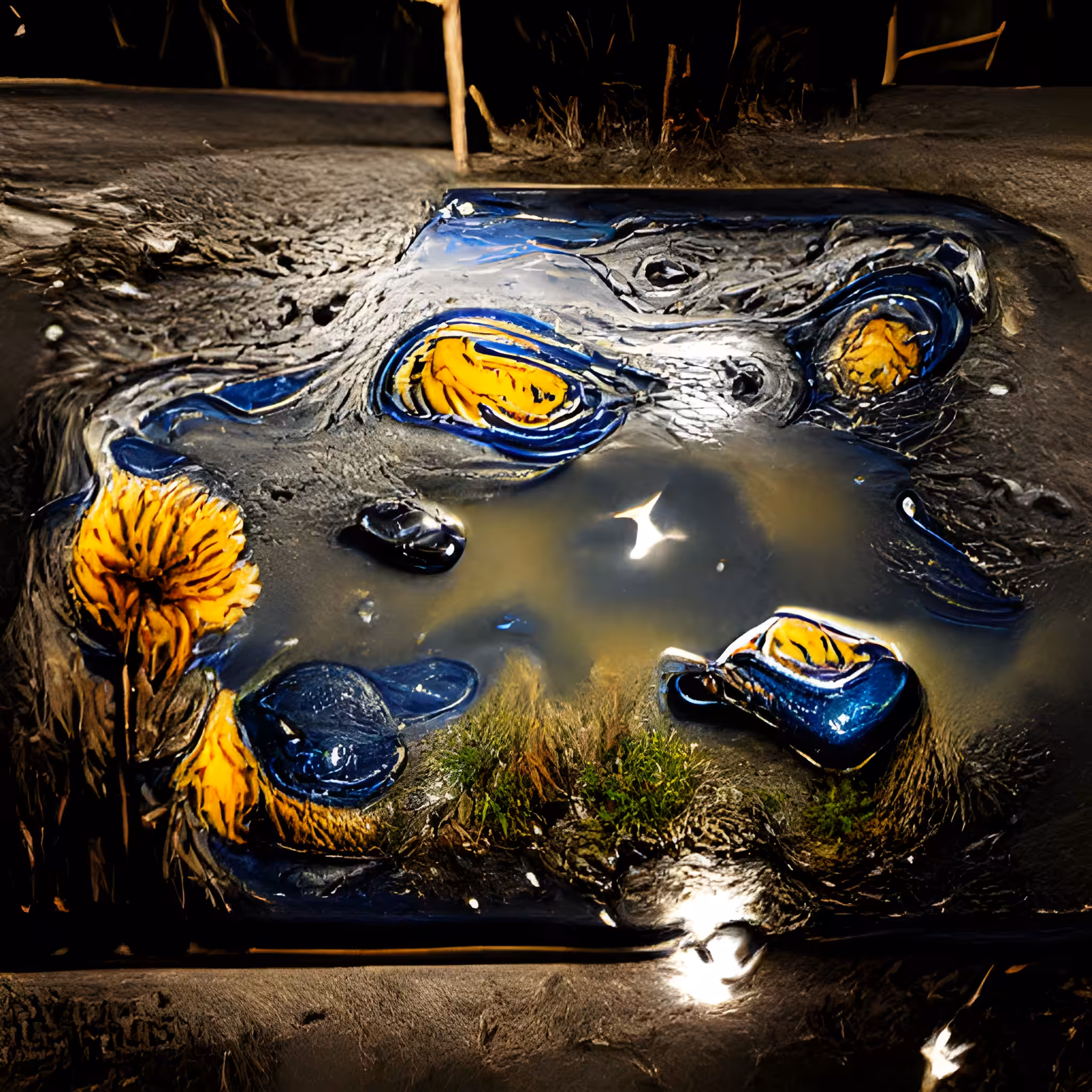 Pools of Starry Night #05