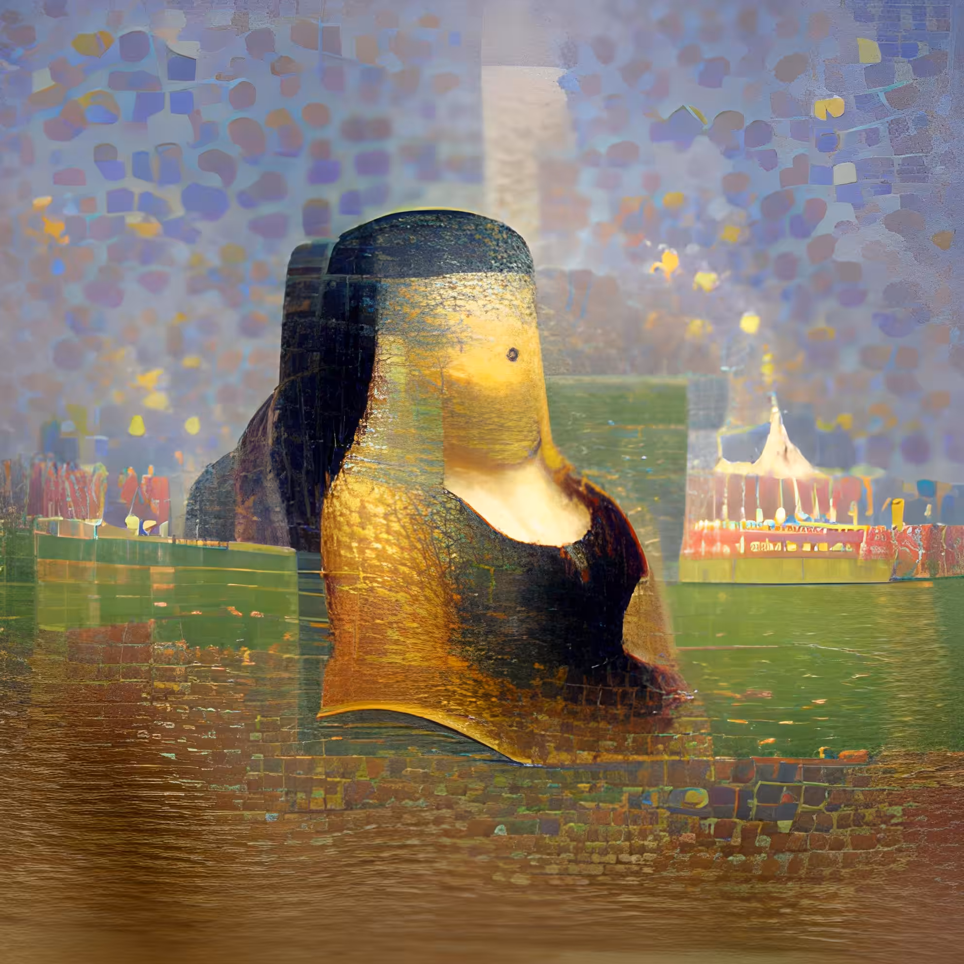 Monalisa by Georges-Pierre Seurat