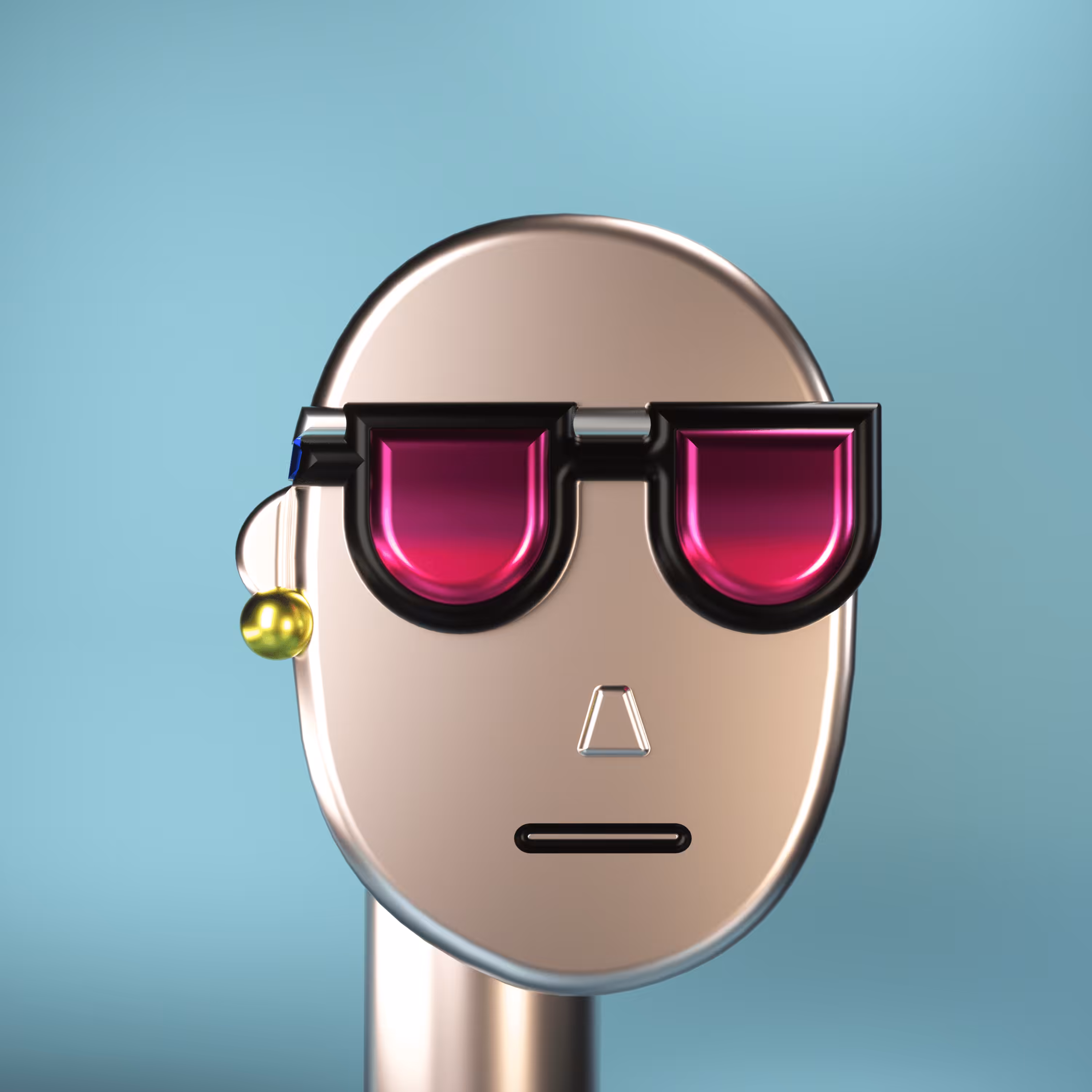 3D Chrome Punks: 3D Chrome Punk #1059