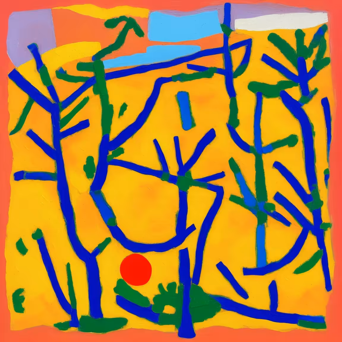 Elemental effortless study of semi-abstract natural landscapes #47