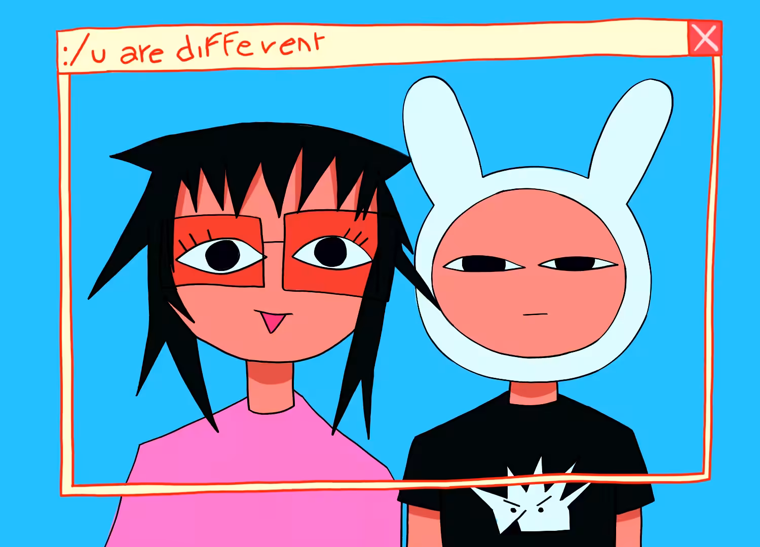 :/u are different