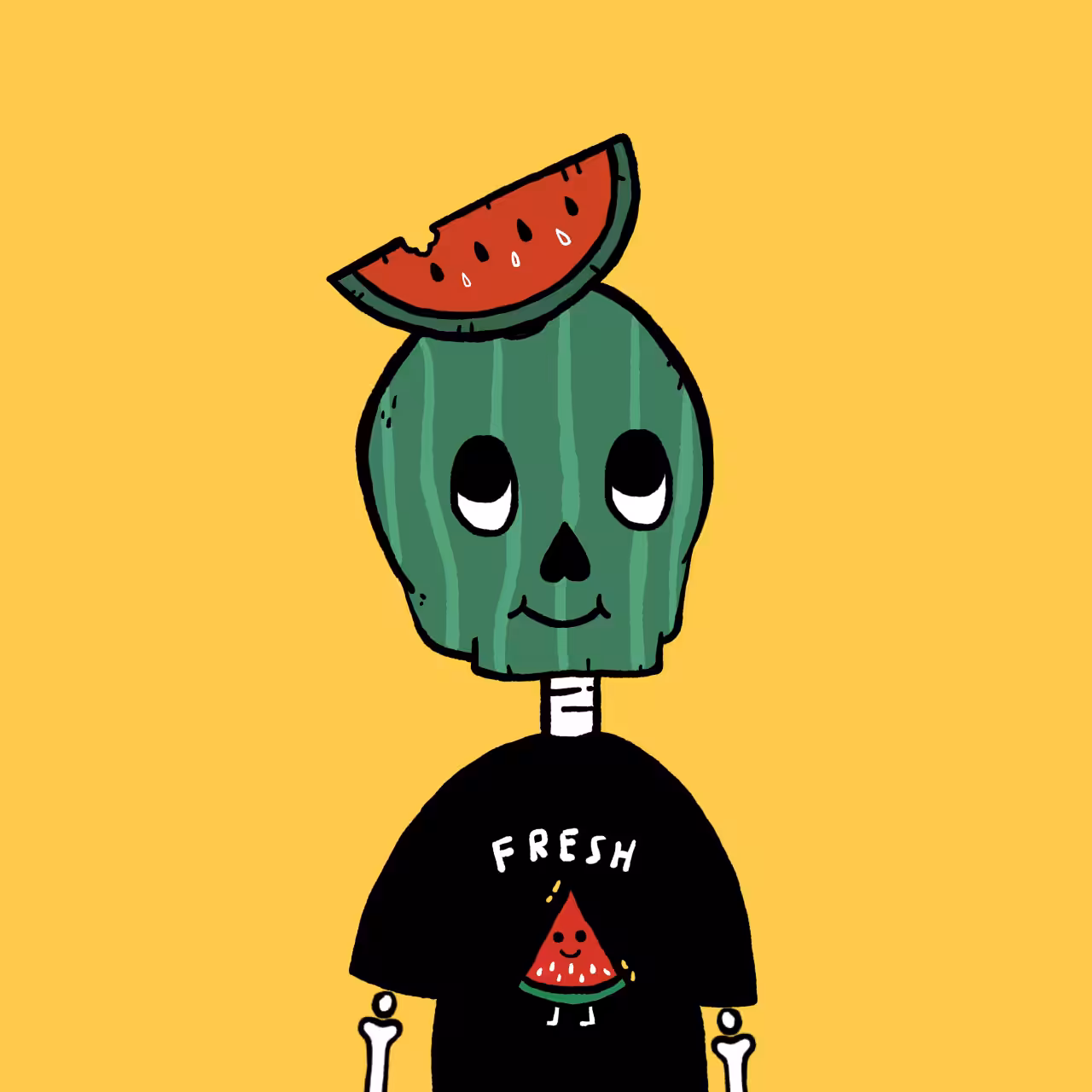 Skeledude: #112 Watermelon boy