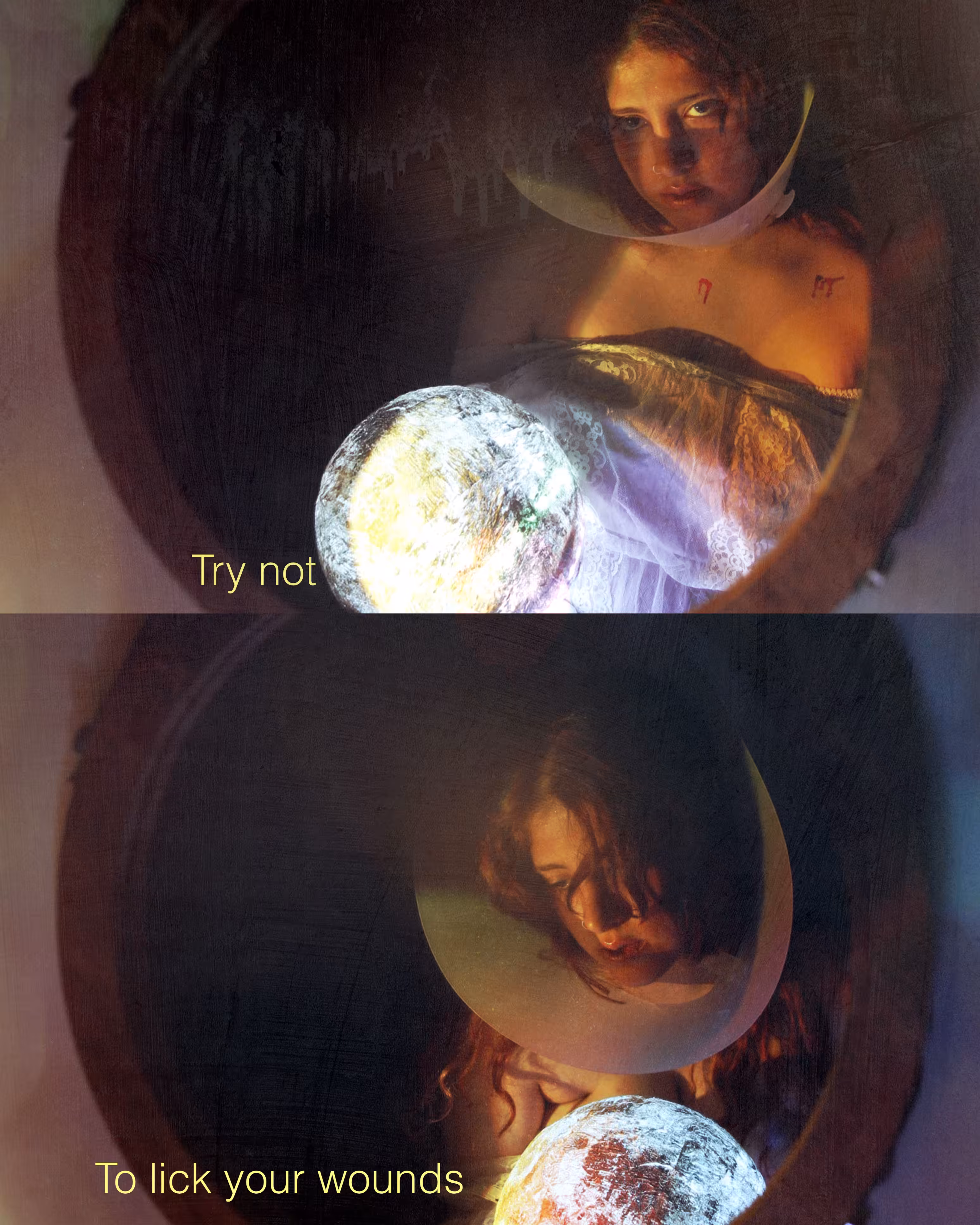 Try not to lick your wounds!