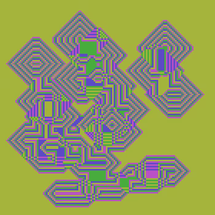 Superimposed Octagonal Pyramids #77