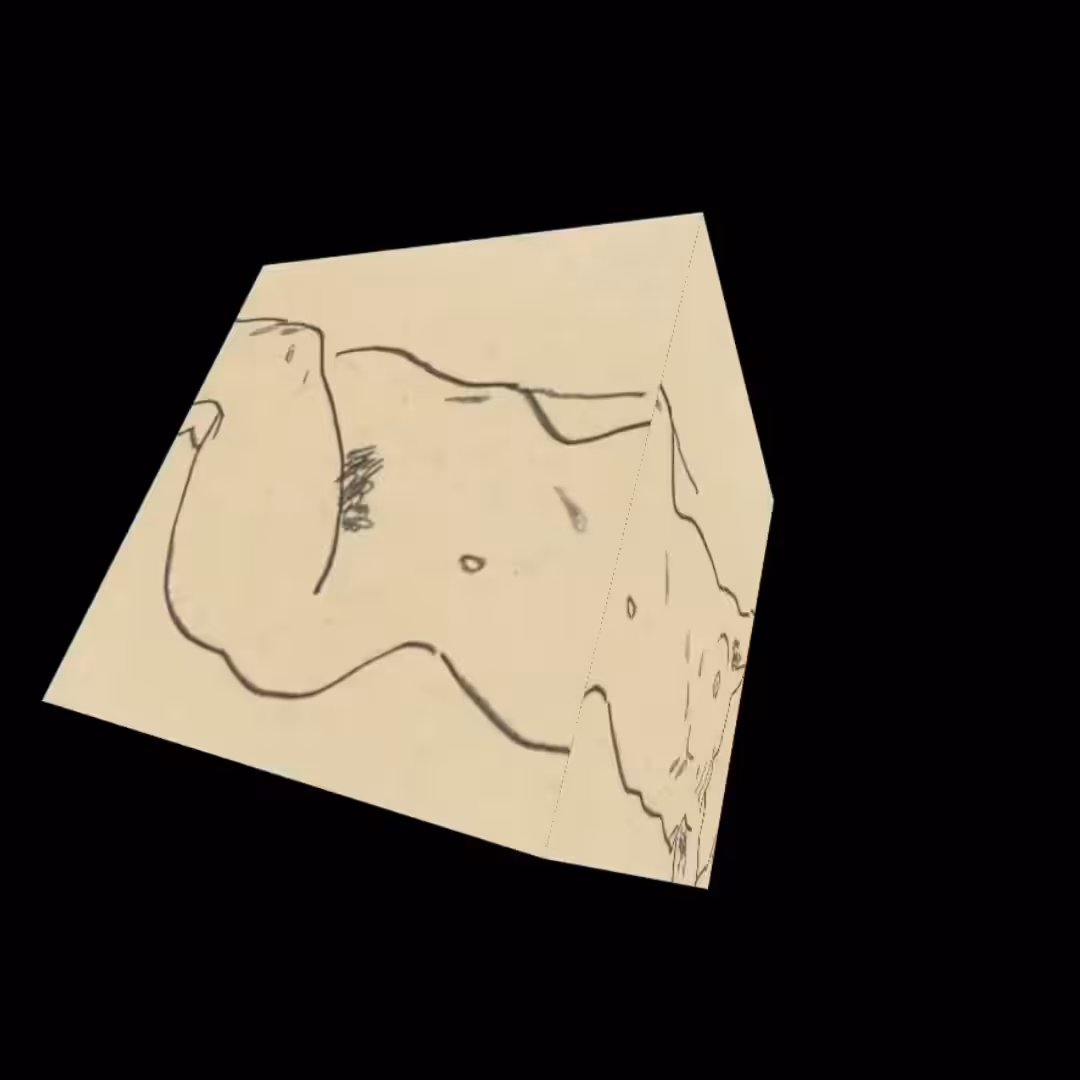 Cube: Torso of a Nude Cube