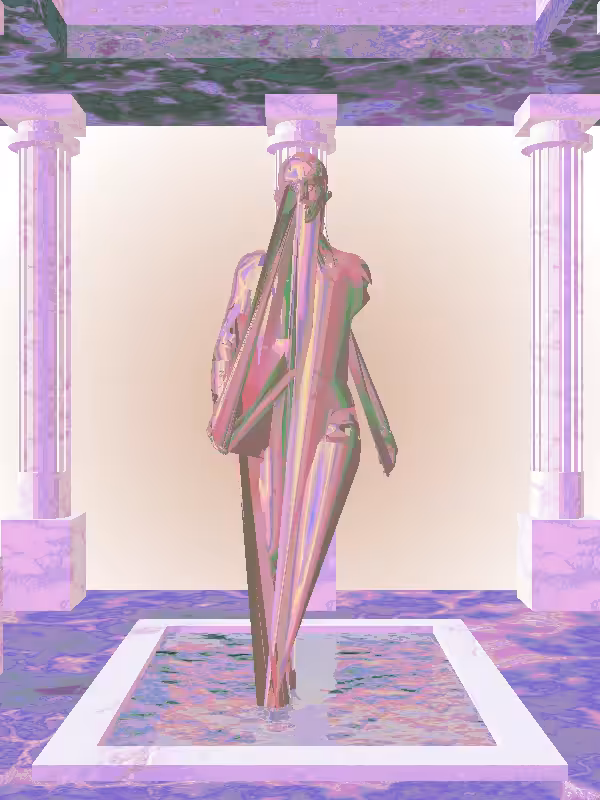 HeavenComputer: The Receding Faded Gold Woman #7489