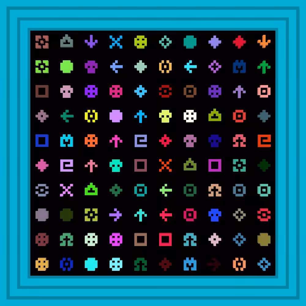 tz1SXnaADssozctaFKr6ajZgJ6jSjq5uLxjF :: Procedural Symbols #98/1000