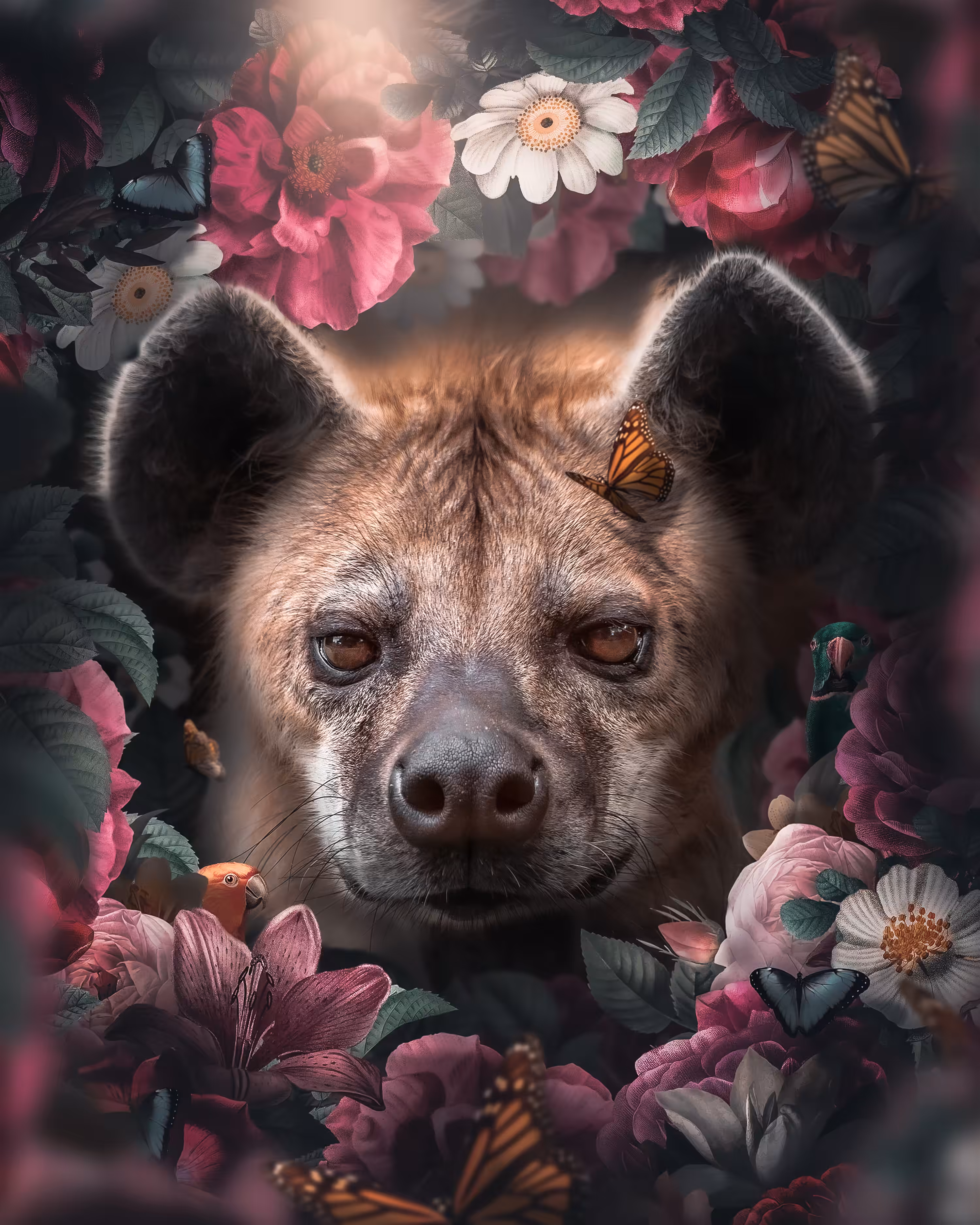 Floral Hyena