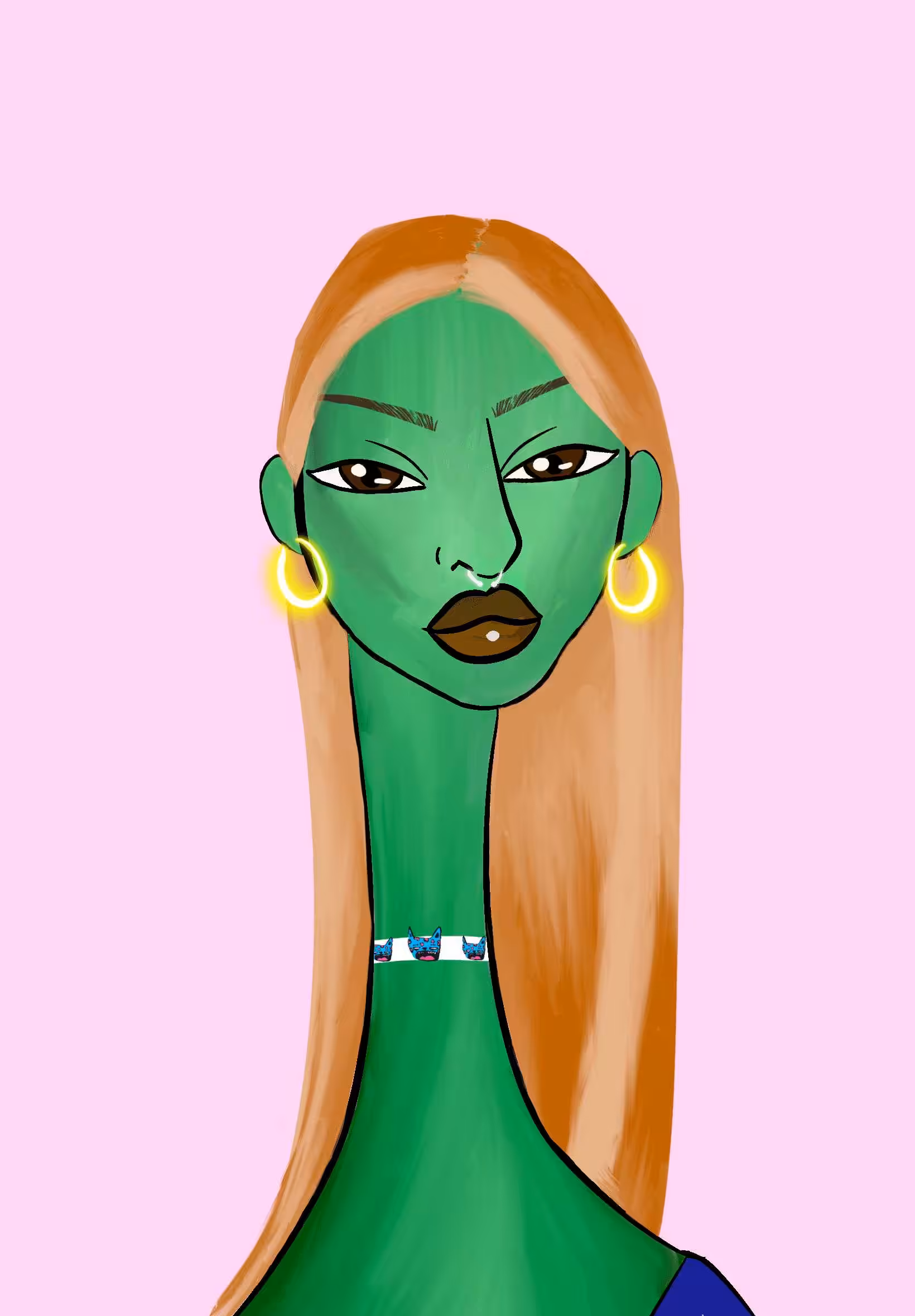 Long Neckie Lady #2128
