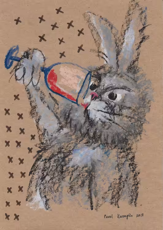 Drinking hare