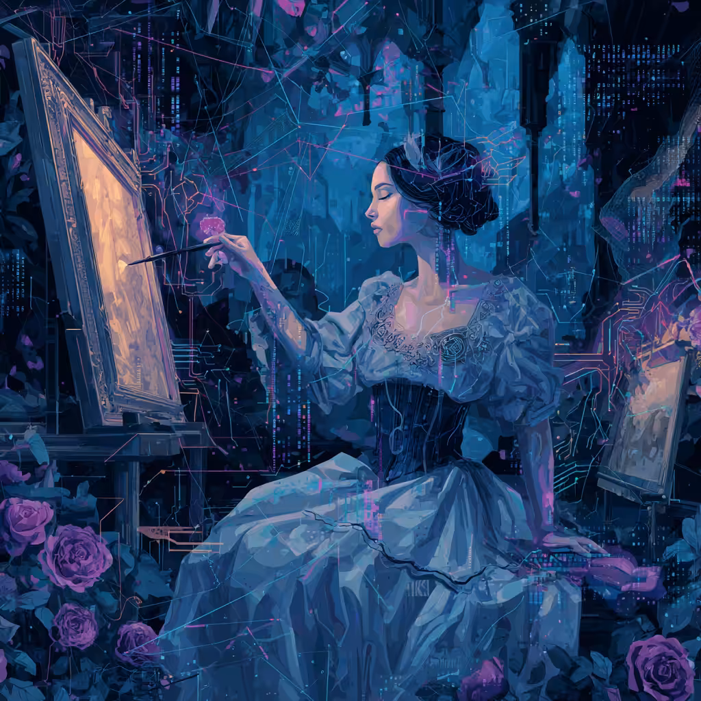 The Rose That Paints the Code