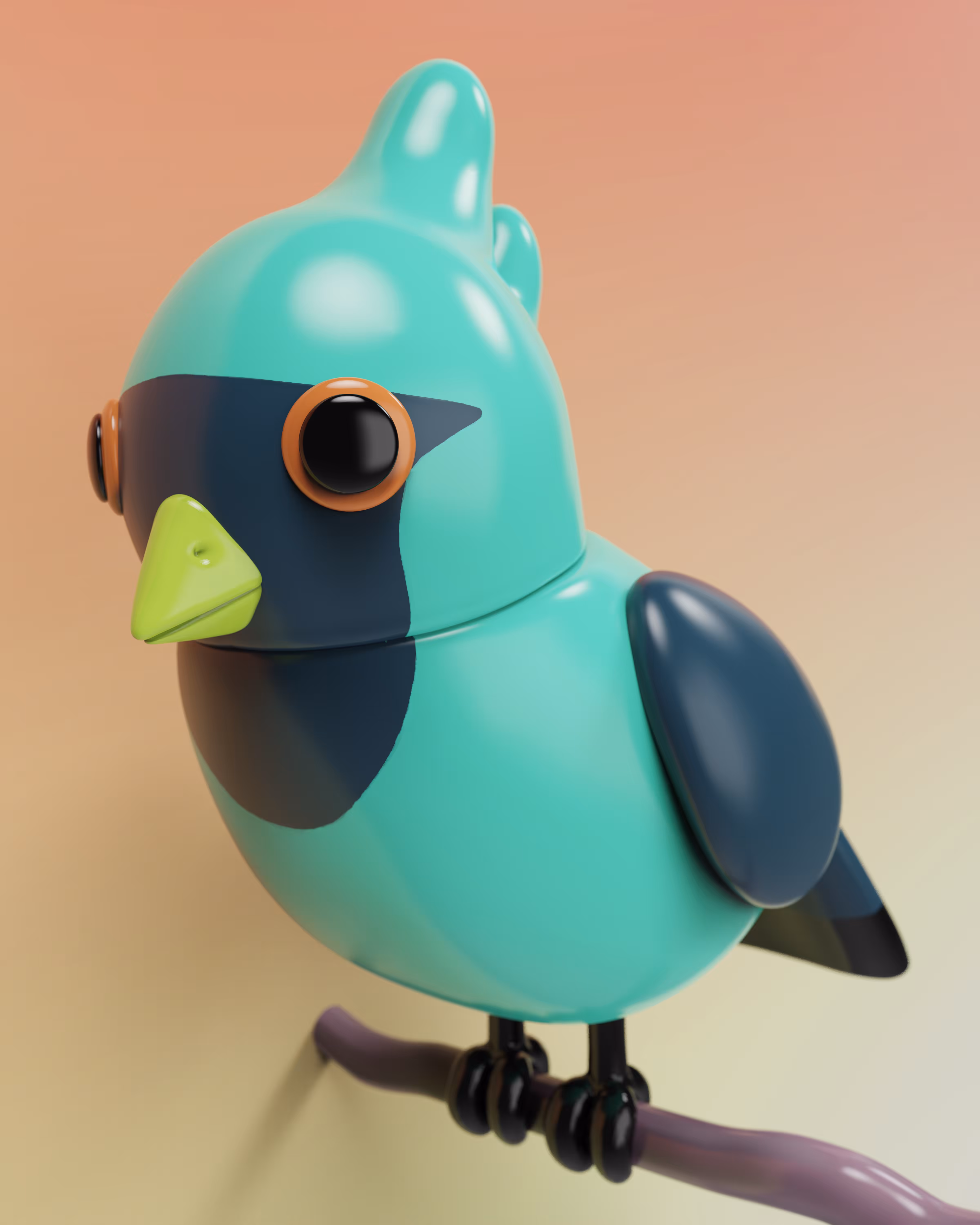 Yellow and green bird